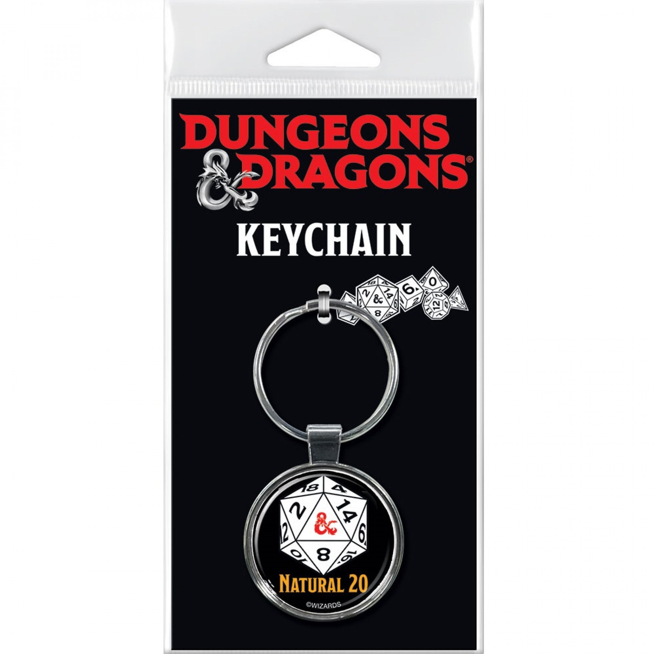 Dungeons & Dragons Natural 20 Keychain