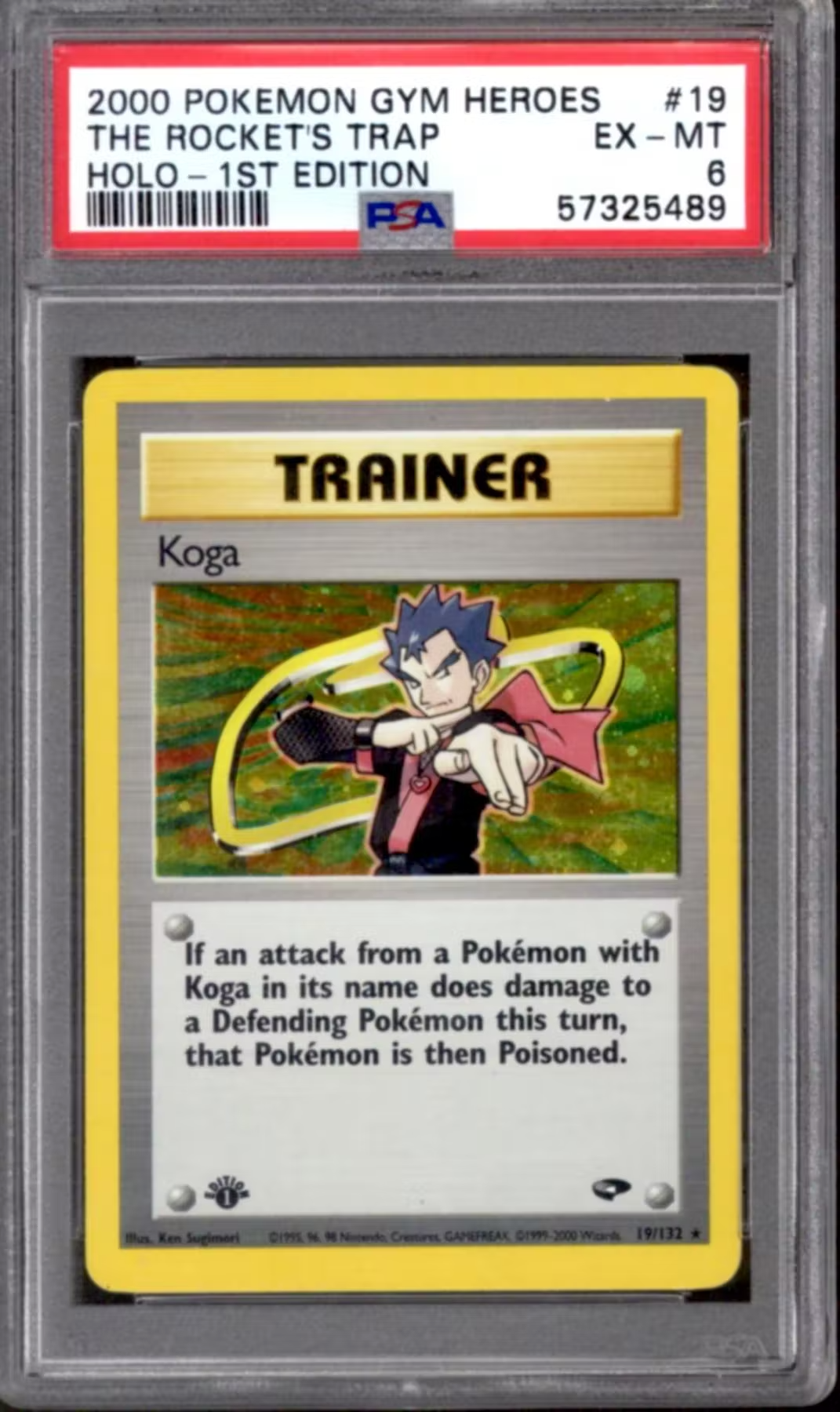 Pokemon Gym Challenge 1st Edition Koga Mislabeled