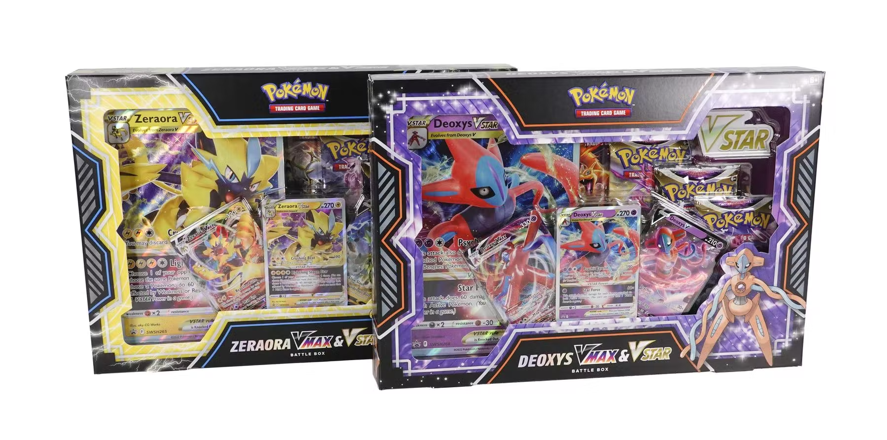 Pokemon Deoxys/Zeraora VMAX & VSTAR Battle Box Set of 2
