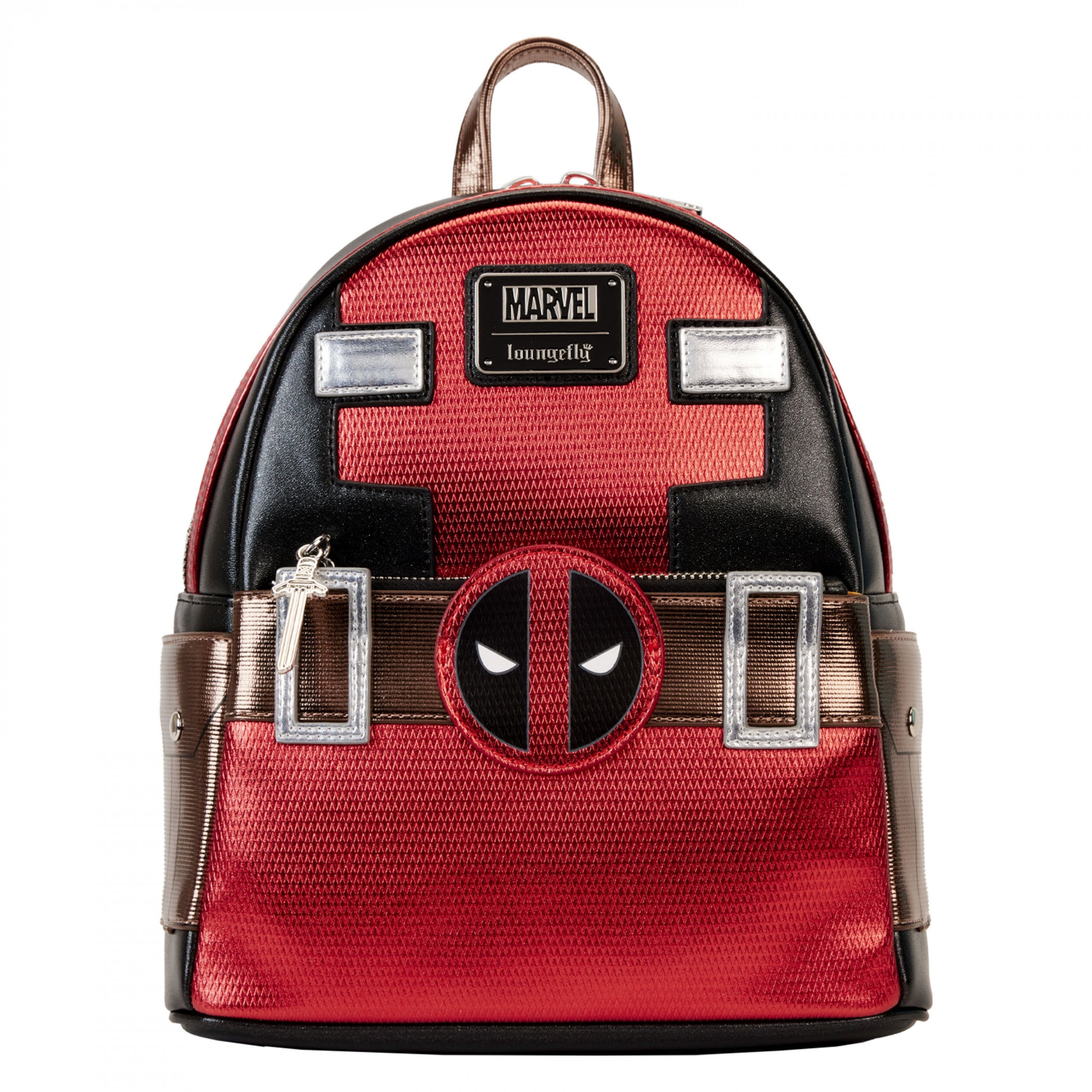 Deadpool Metallic Collection Cosplay Mini Backpack By Loungefly