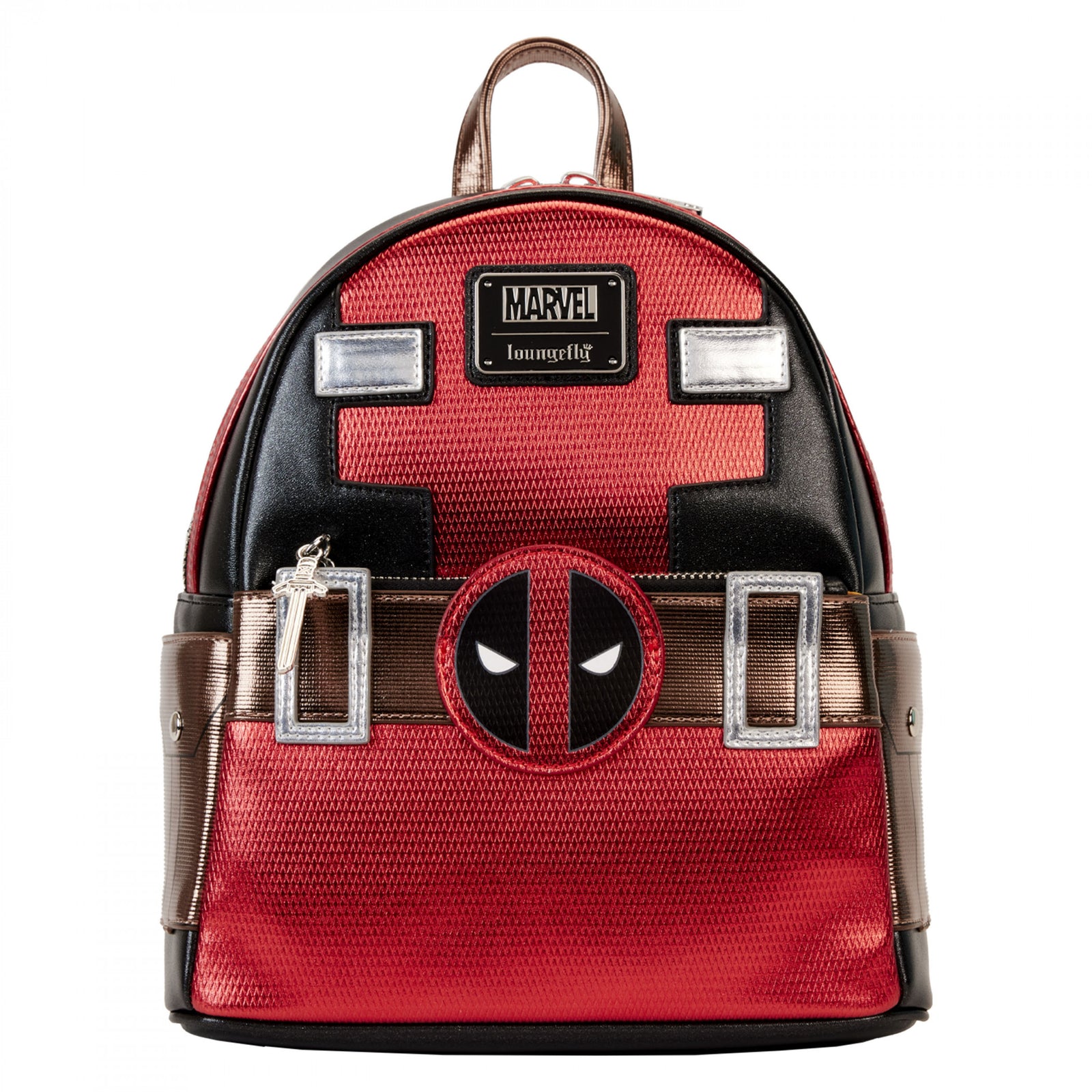Deadpool Metallic Collection Cosplay Mini Backpack By Loungefly