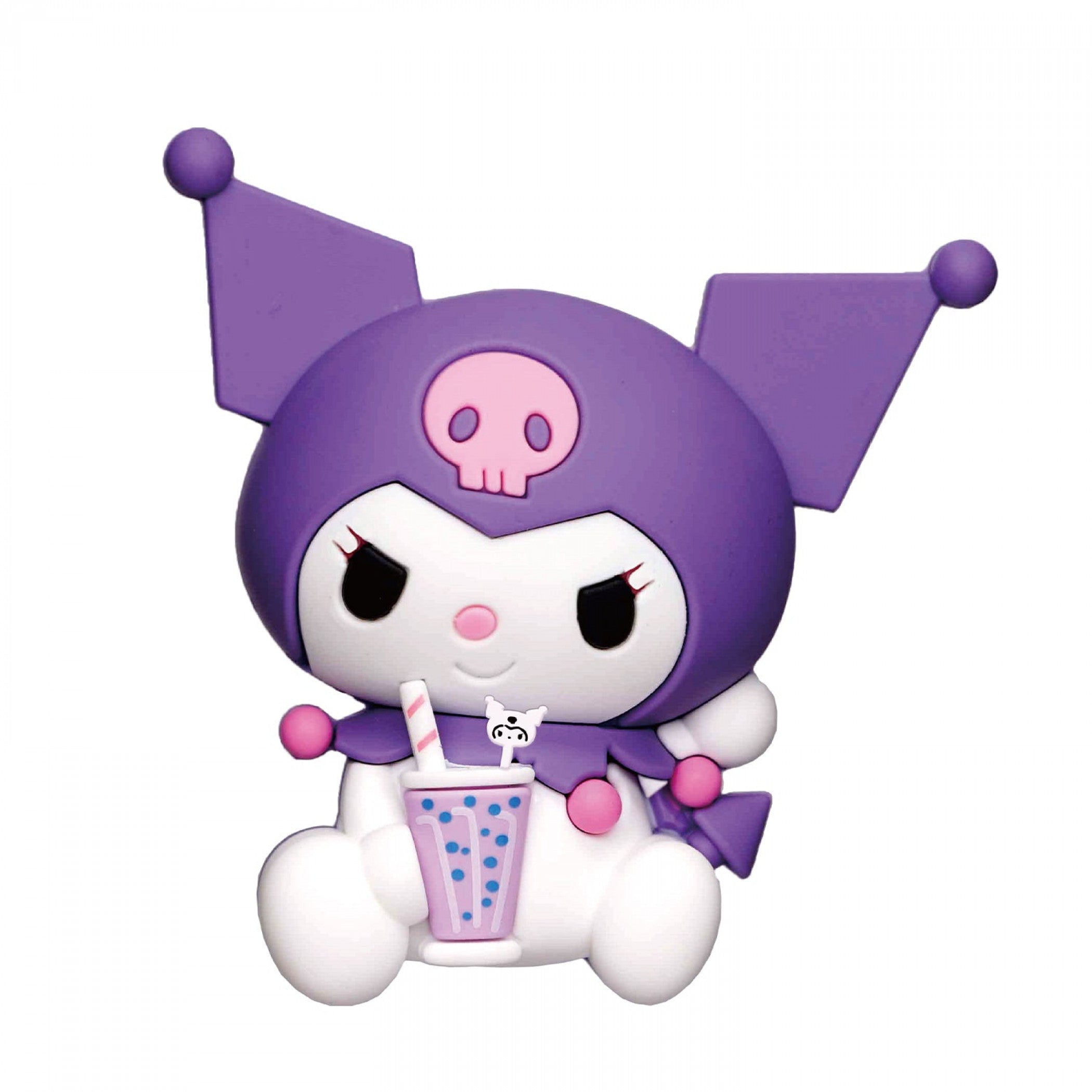 Sanrio Kuromi with Boba Chibi 3D Foam Magnet