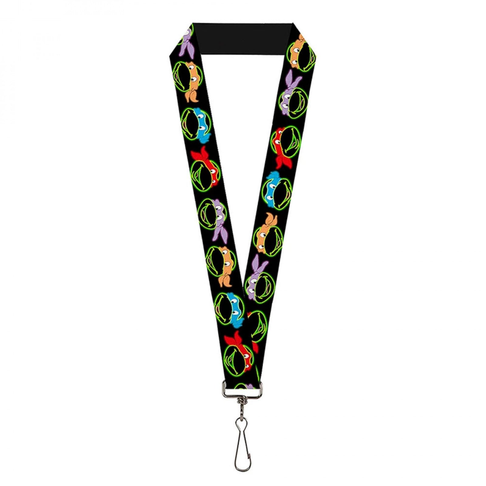 Teenage Mutant Ninja Turtles Neon Faces Lanyard