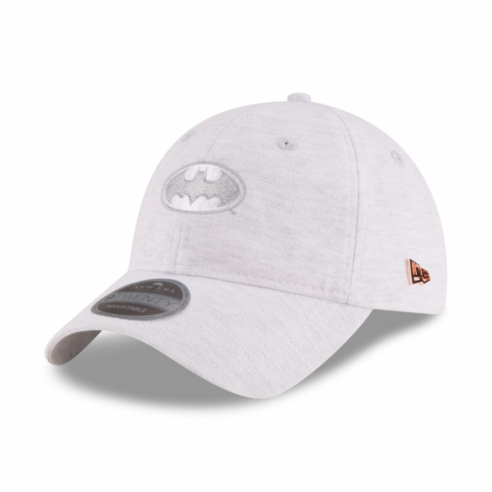 Batman Symbol Micro Stitch Grey New Era 9Twenty Adjustable Hat