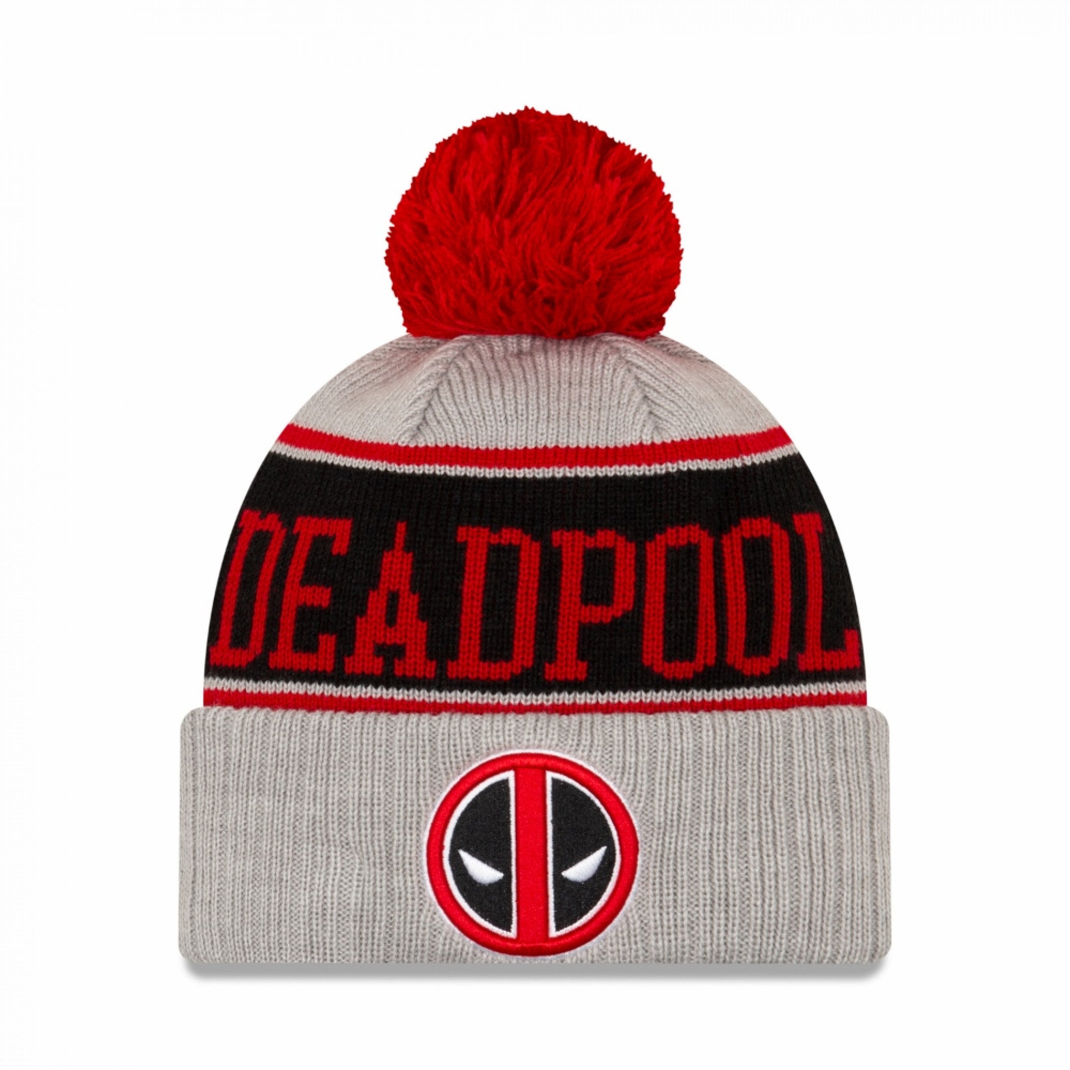 Deadpool Varsity Pom Pom Beanie