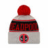 Deadpool Varsity Pom Pom Beanie