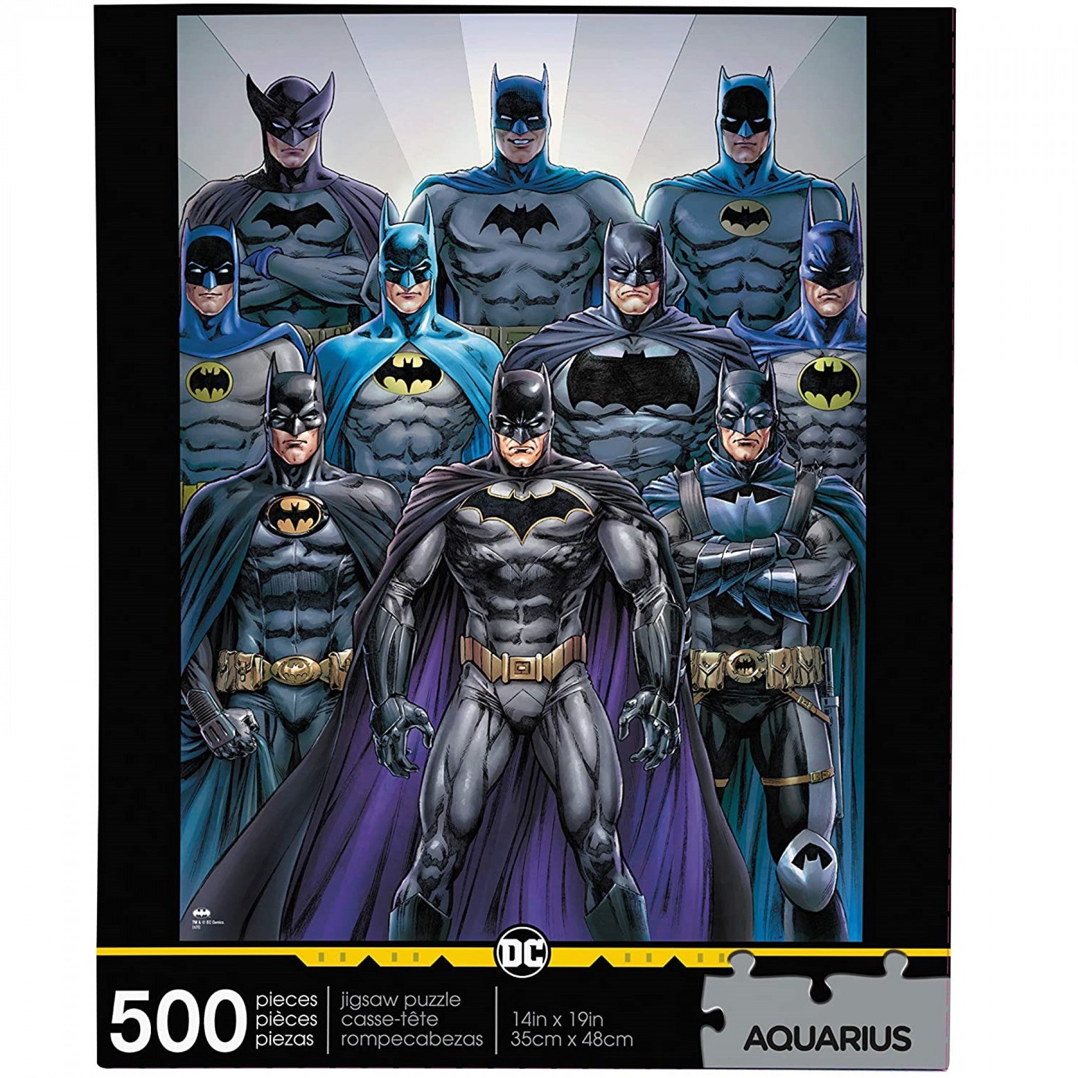 DC Comics Batman Batsuits 500-Piece Jigsaw Puzzle
