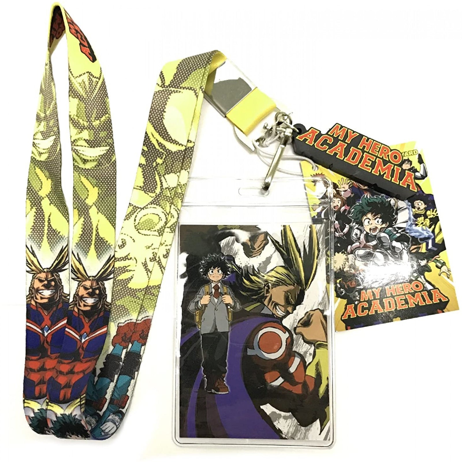 My Hero Academia Deku and All Might Lanyard
