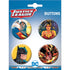 DC Comics Justice League Heroes Set of 4 Buttons