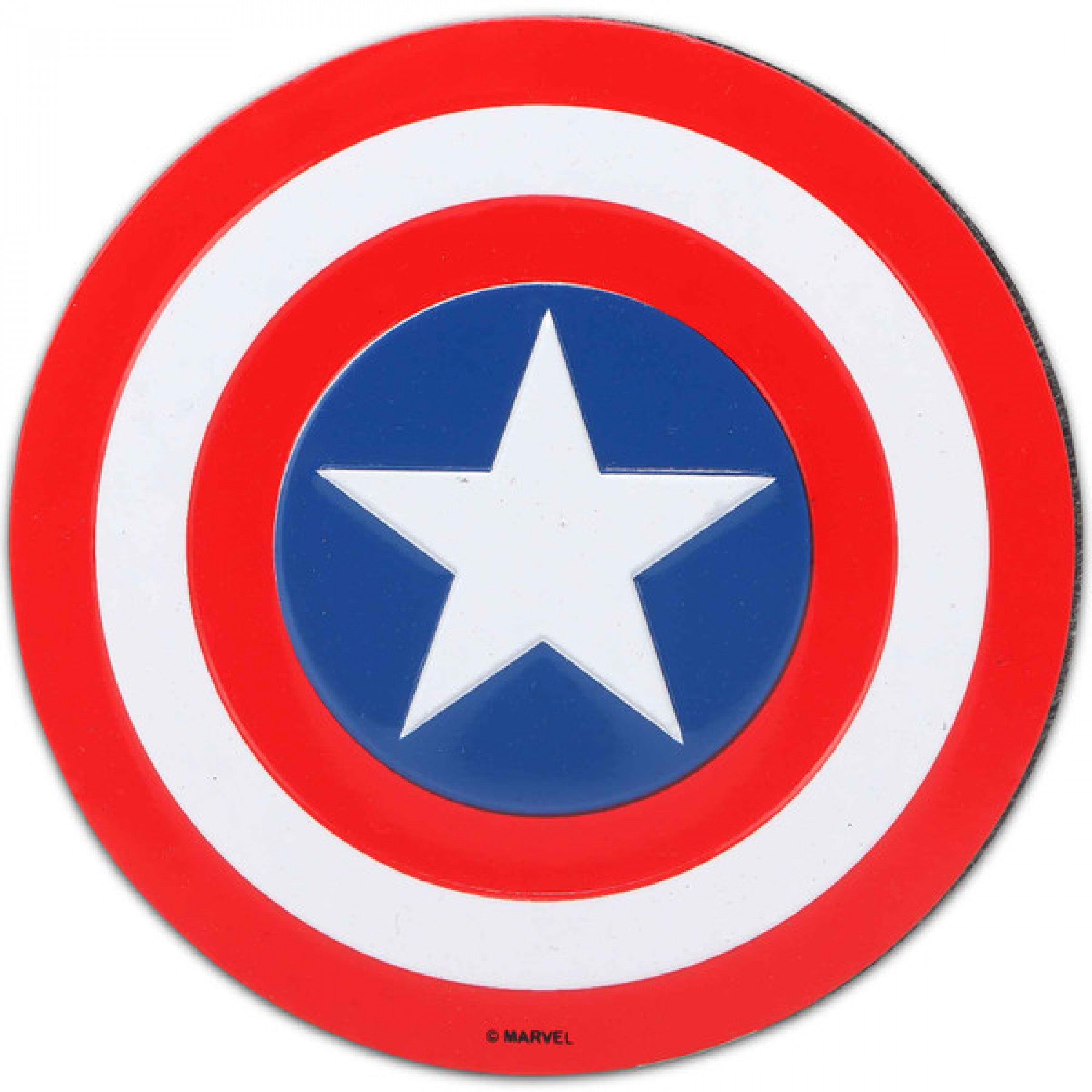 Captain America Shield Embossed Metal Magnet