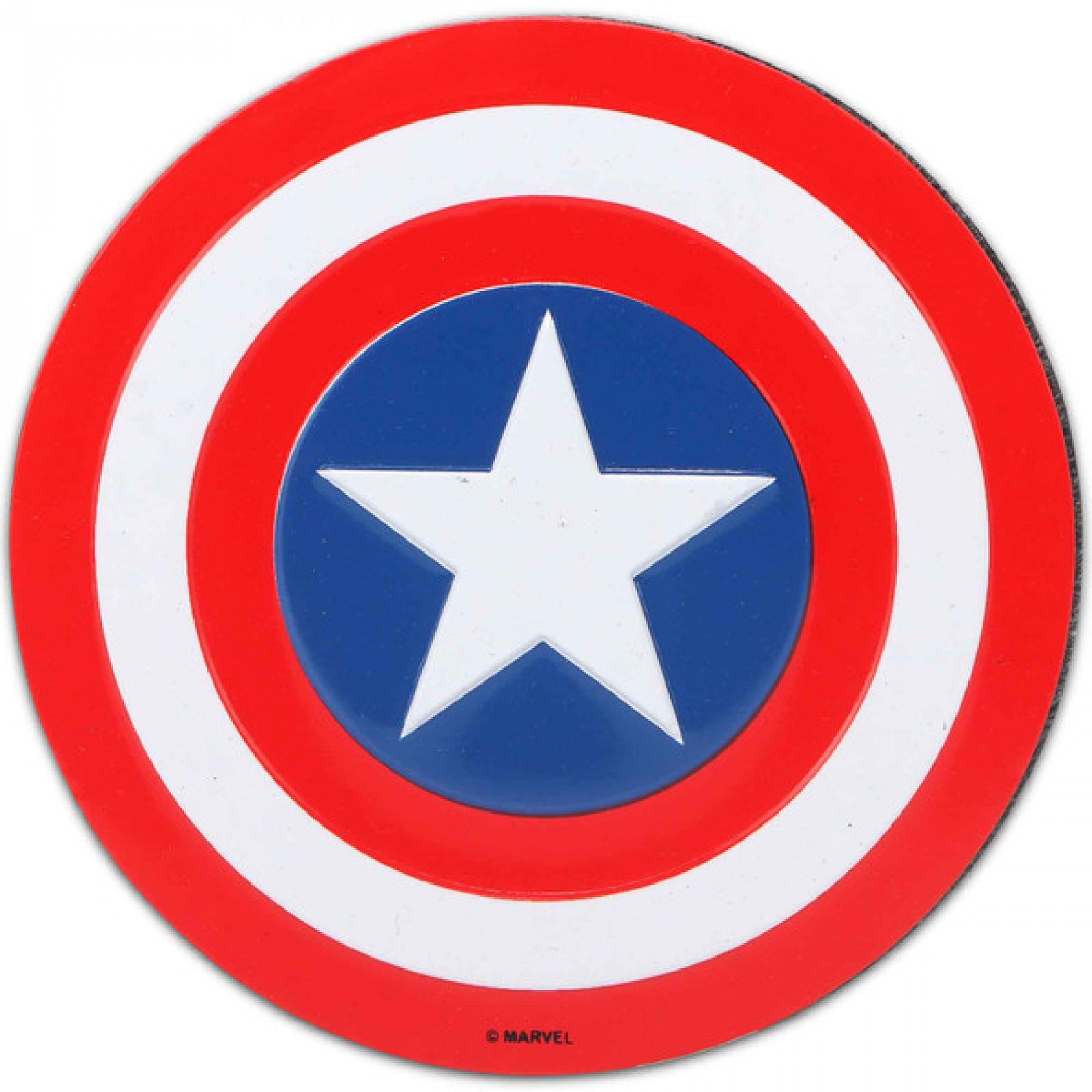 Captain America Shield Embossed Metal Magnet