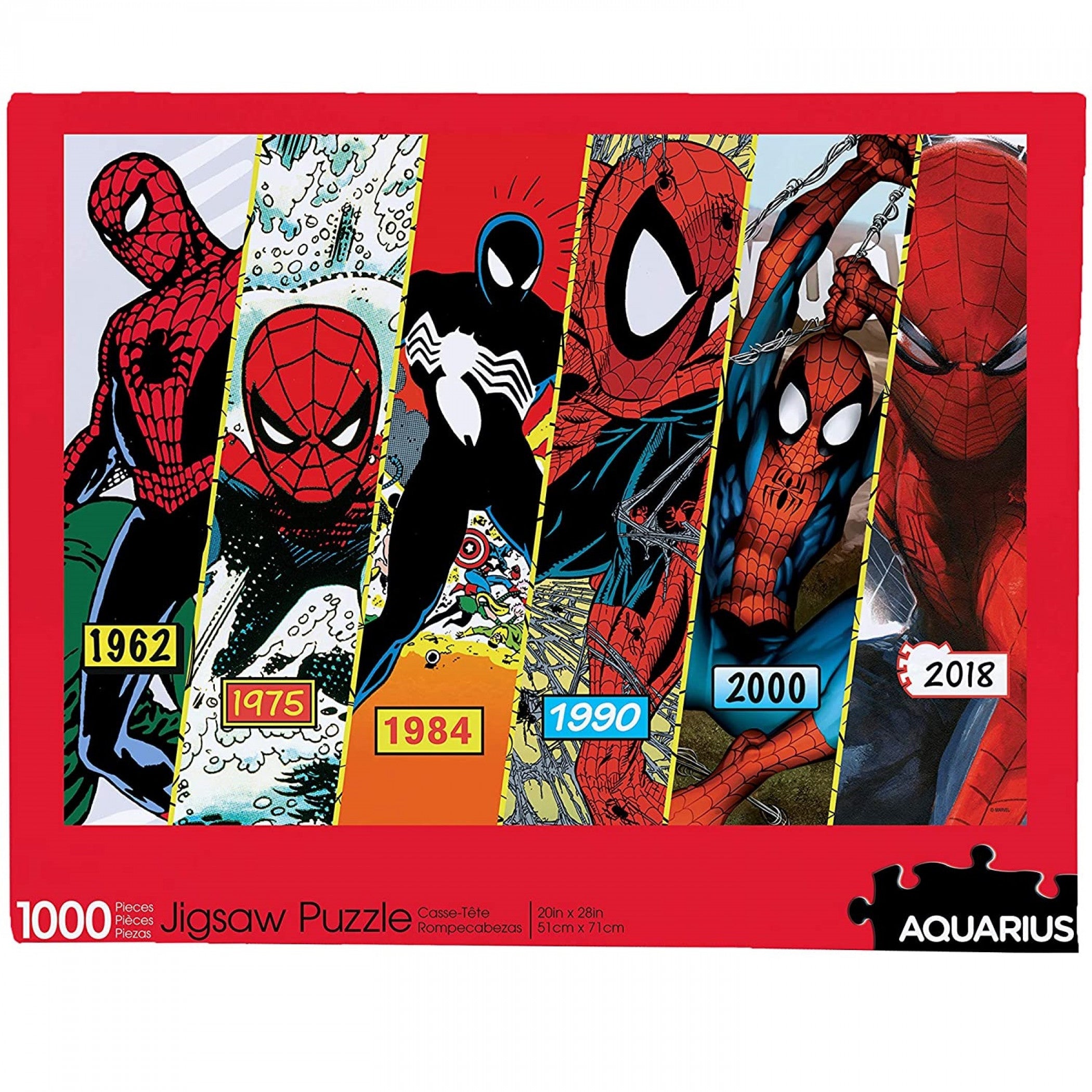 Spider-Man Costume Timeline 1000-Piece Jigsaw Puzzle