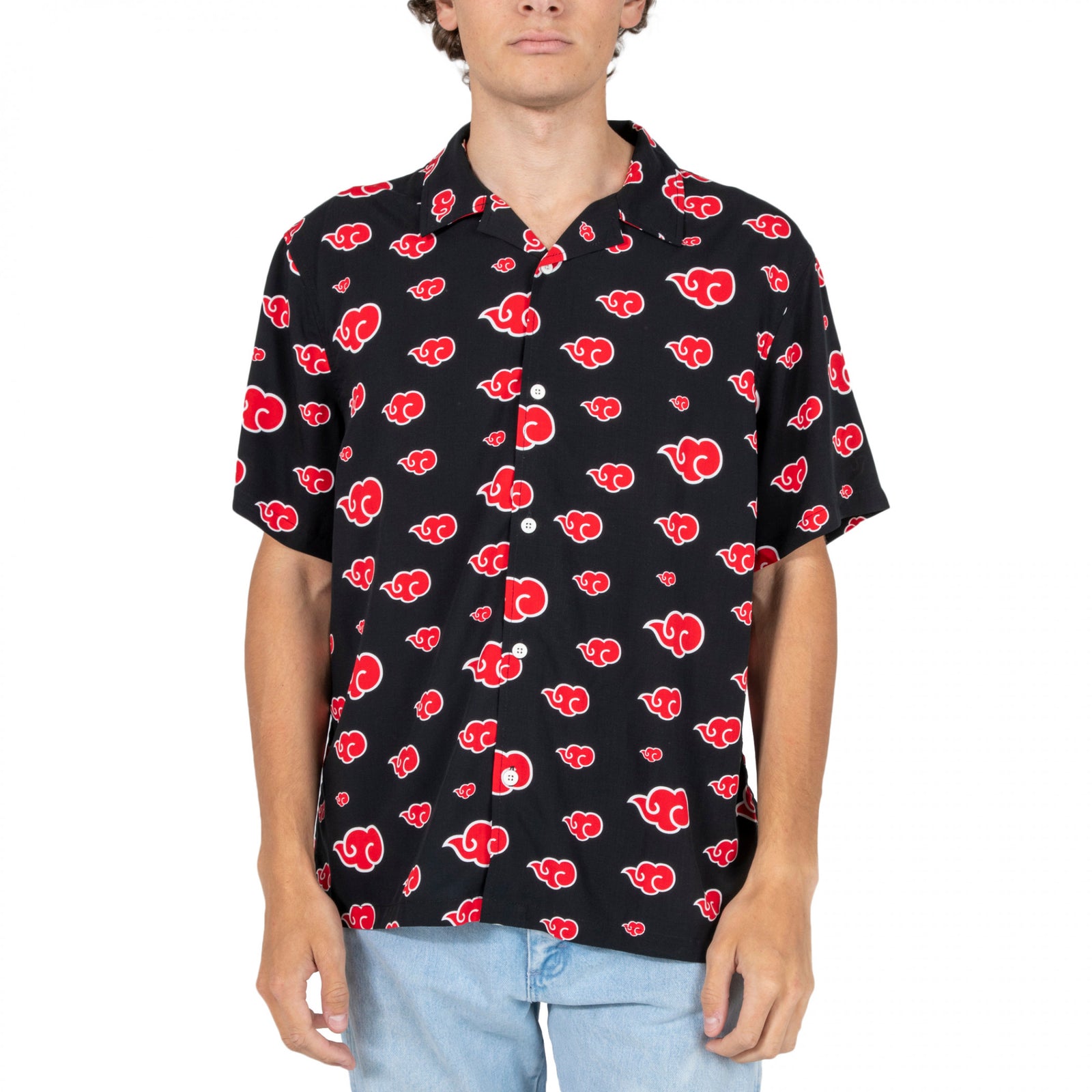 Naruto Akatsuki Cloud Button-Down Shirt