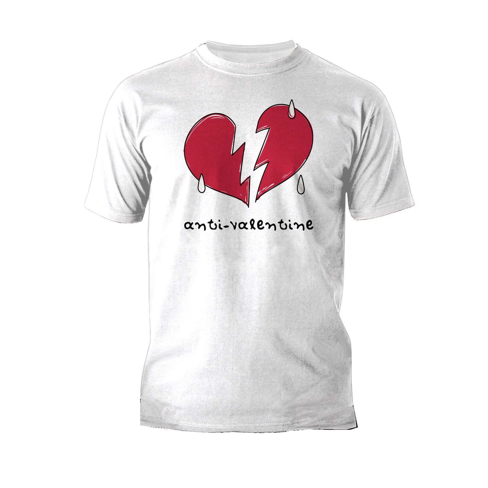 Anti Valentine Broken Weeping Heart Men's T-shirt