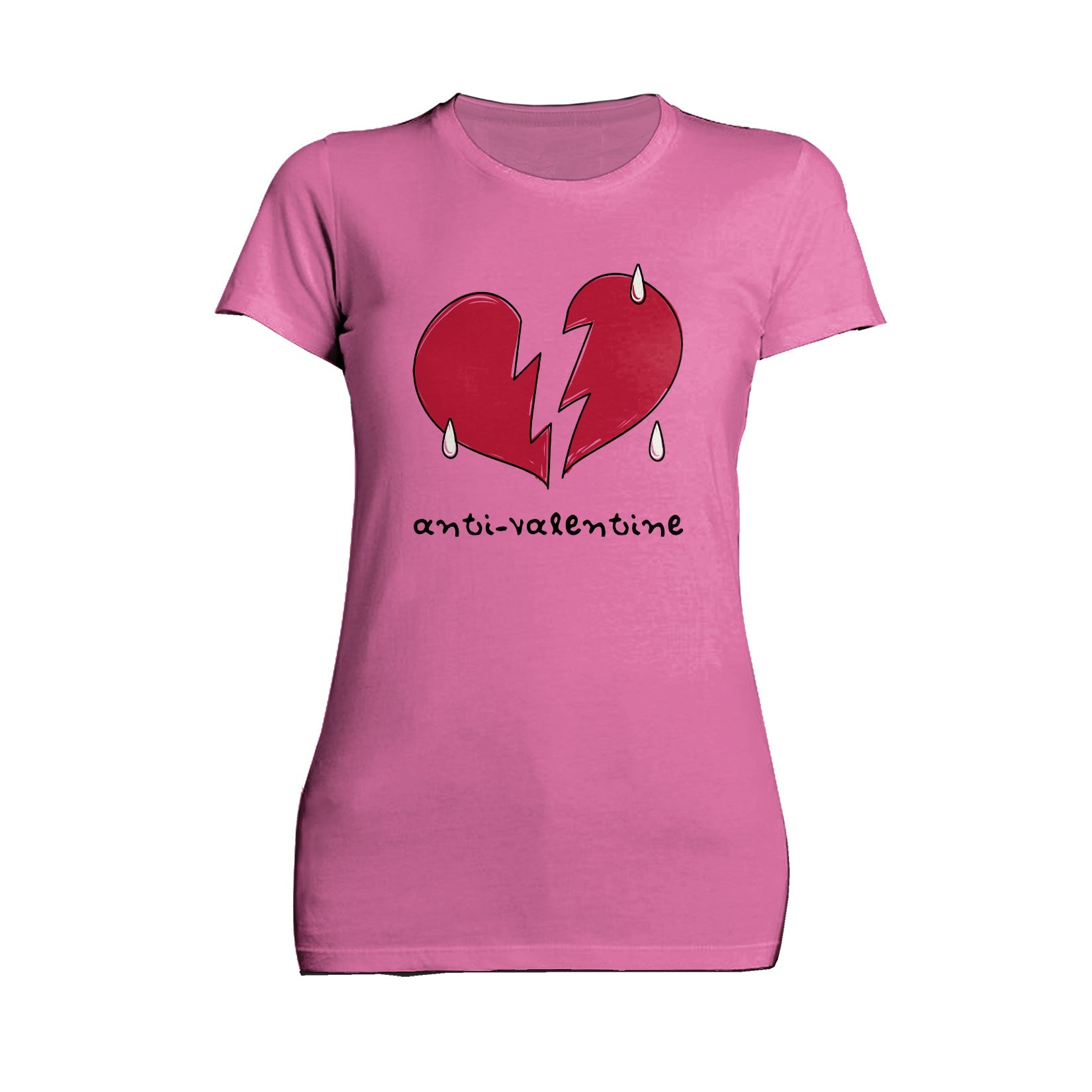 Anti Valentine Broken Weeping Heart Women's T-shirt