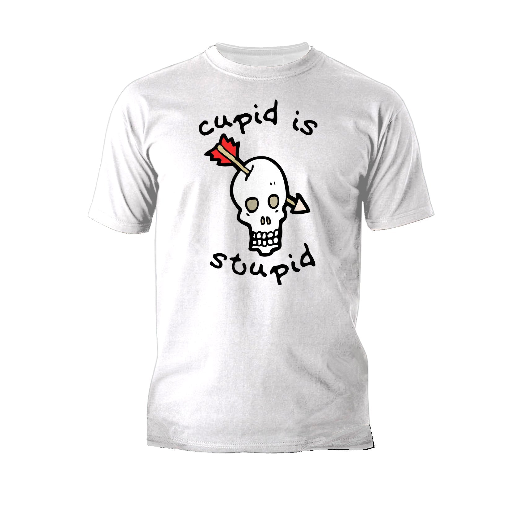 Anti Valentine Cupid Is Stupid Men's T-shirt