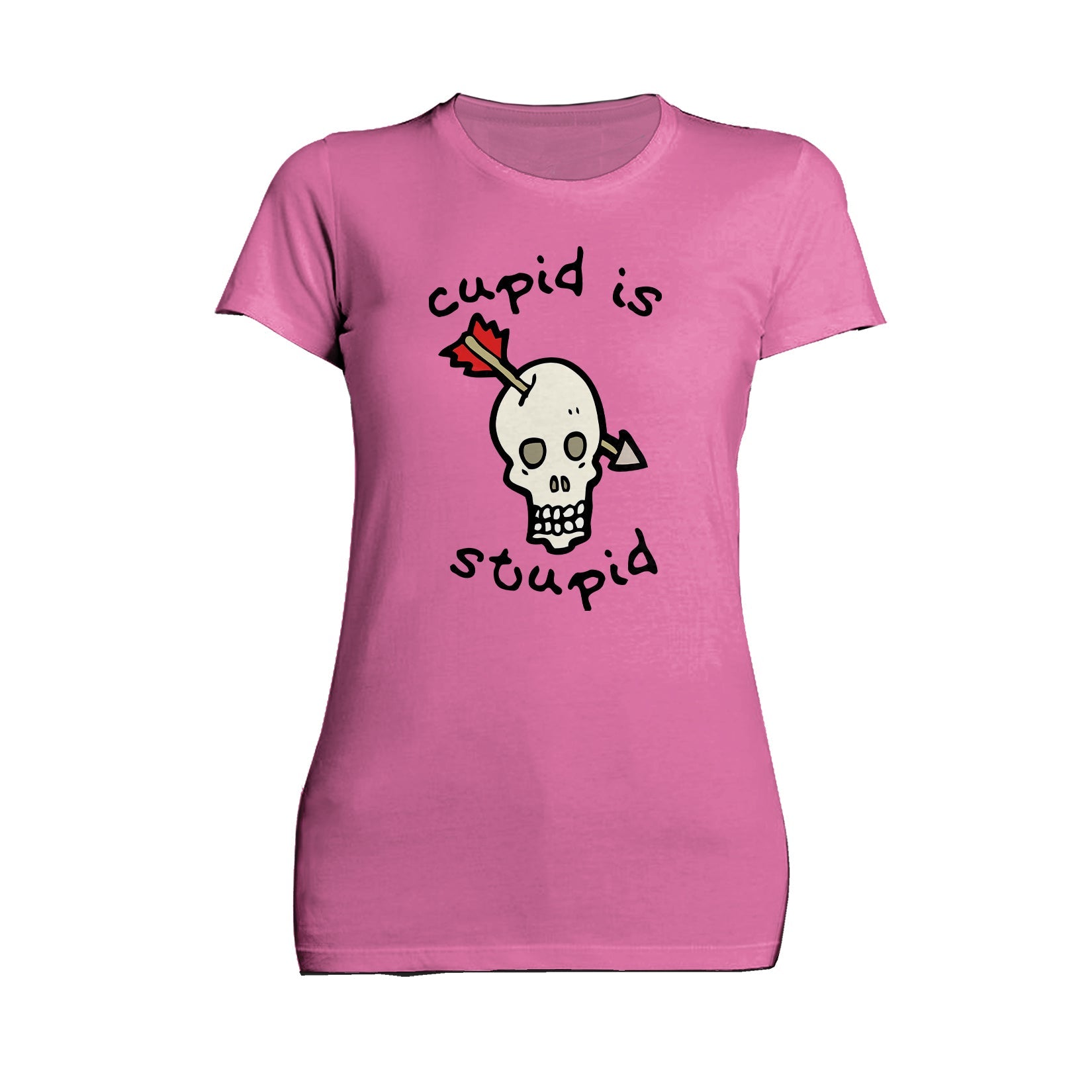 Anti Valentine Cupid Is Stupid Women's T-shirt