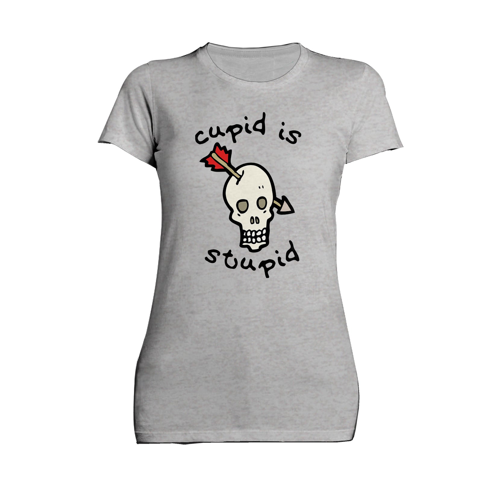 Anti Valentine Cupid Is Stupid Women's T-shirt