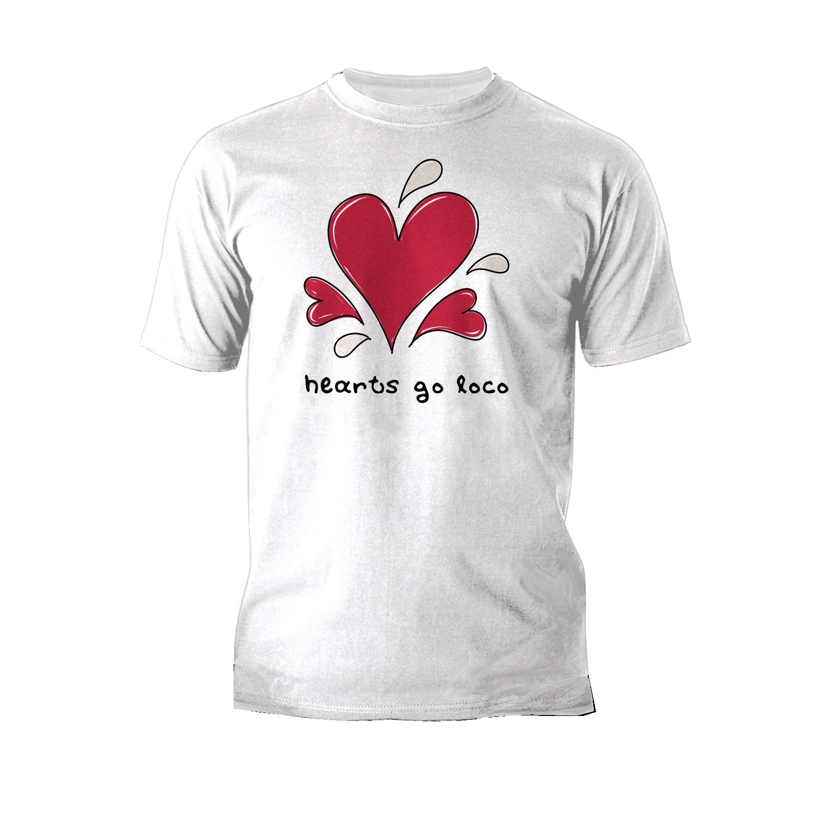 Anti Valentine Hearts Go Loco Men's T-shirt