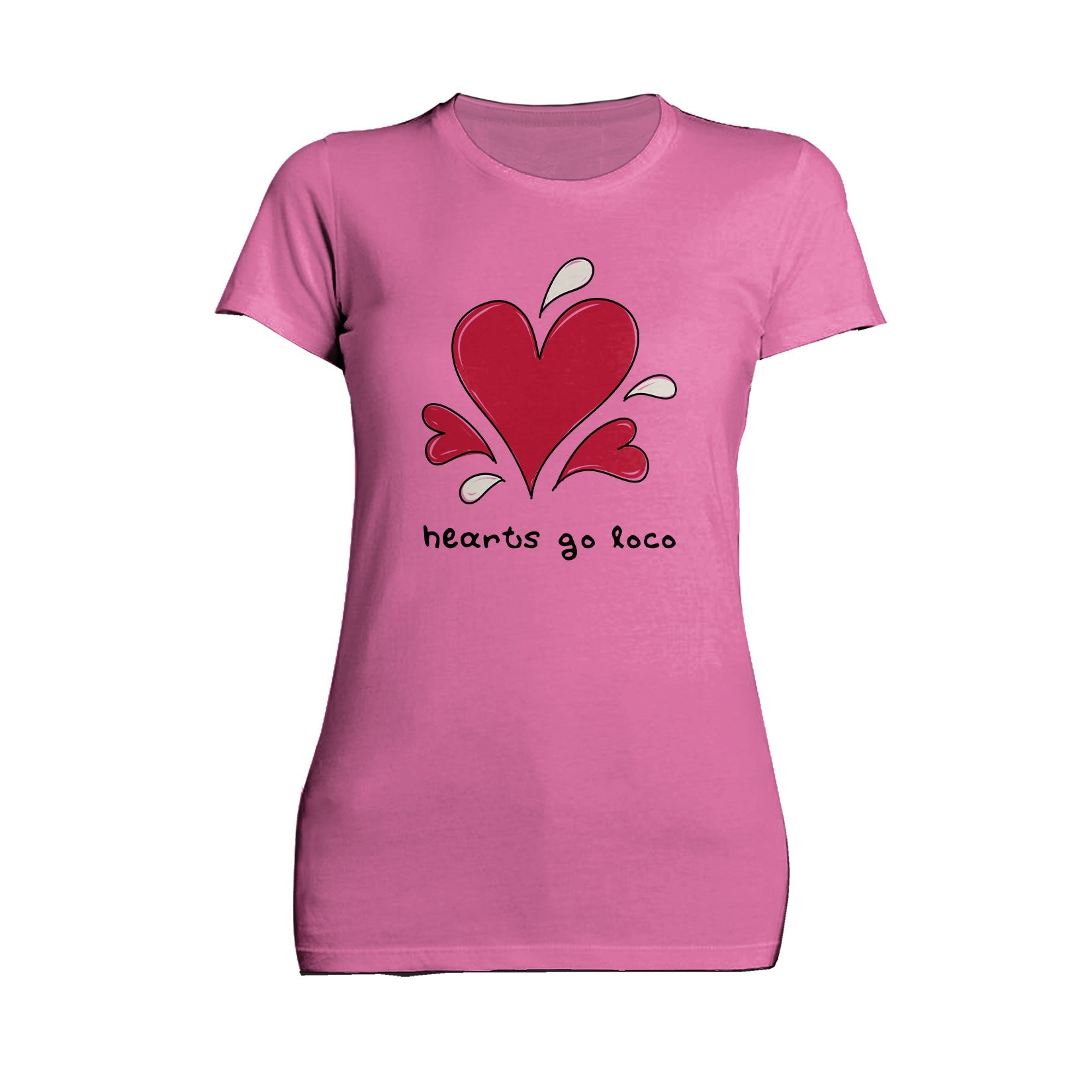 Anti Valentine Hearts Go Loco Women's T-shirt