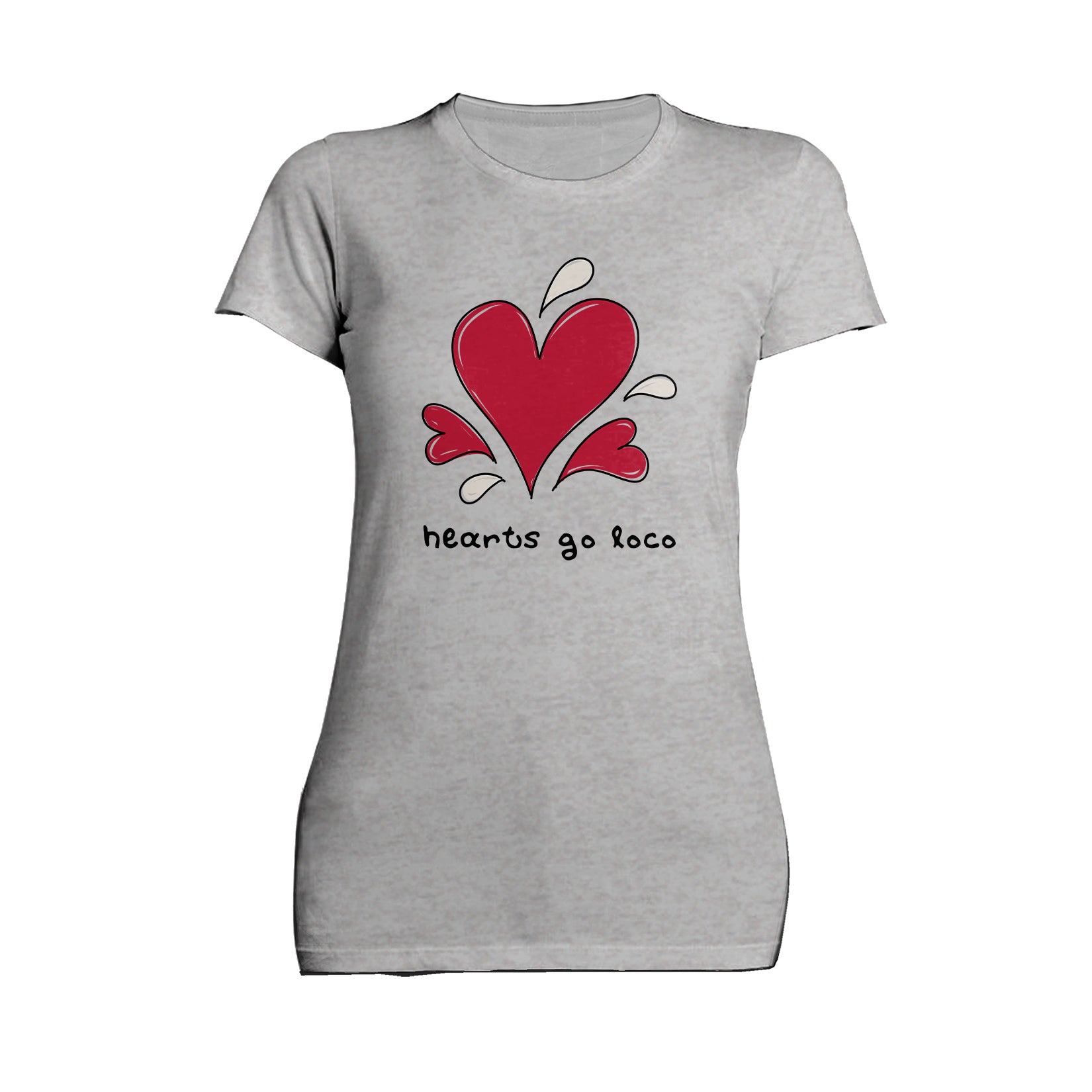 Anti Valentine Hearts Go Loco Women's T-shirt