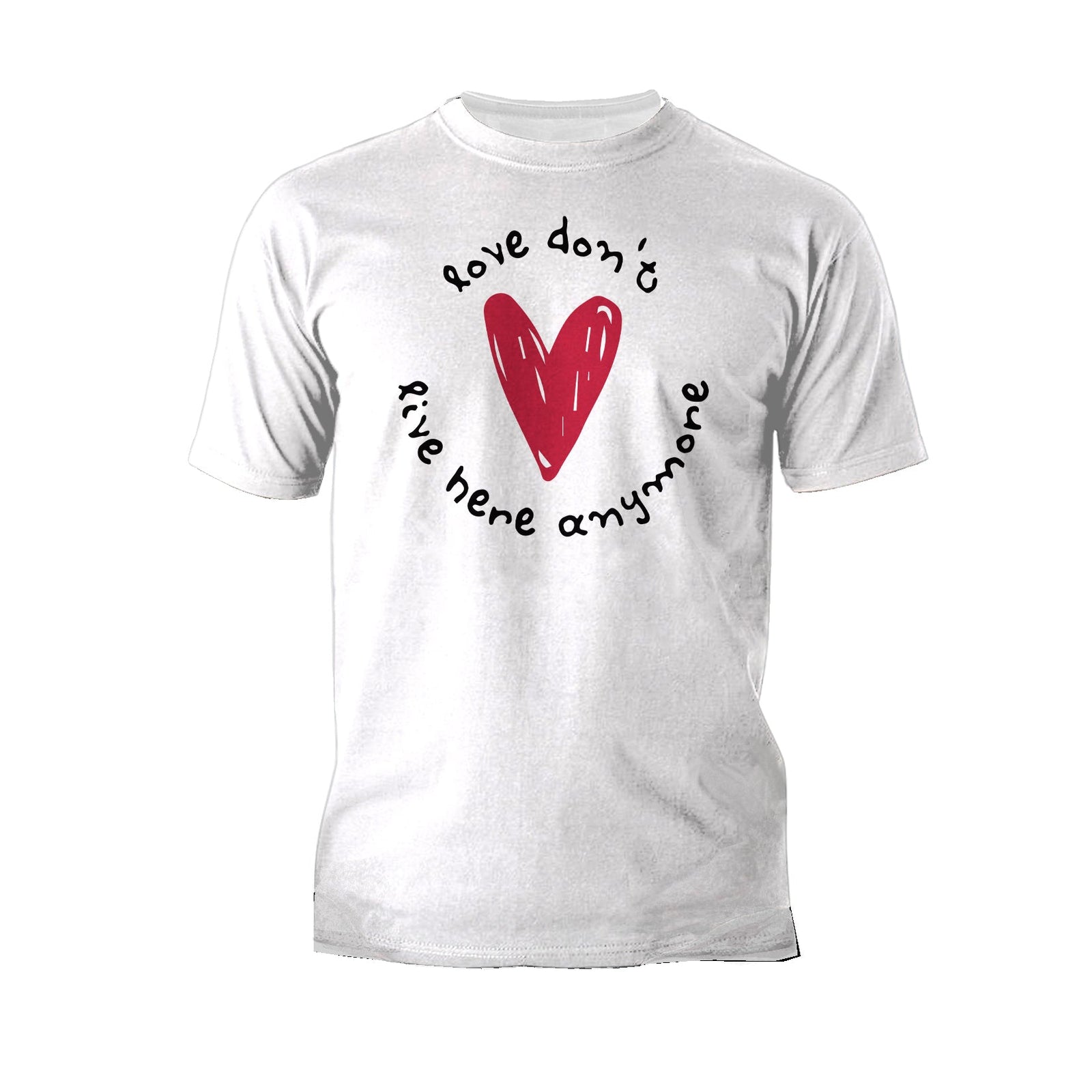 Anti Valentine Love Don't Live Here Men's T-shirt