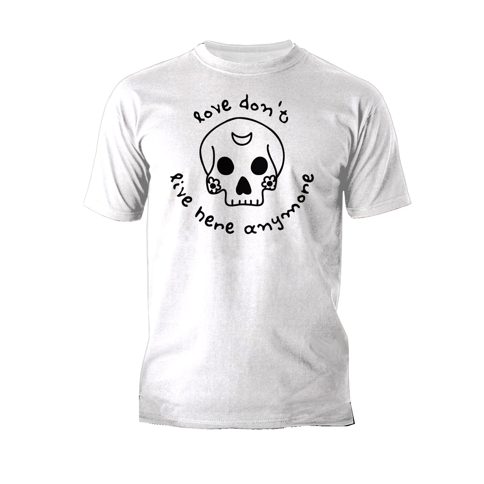 Anti Valentine Love Don't Live Here Skull Men's T-shirt