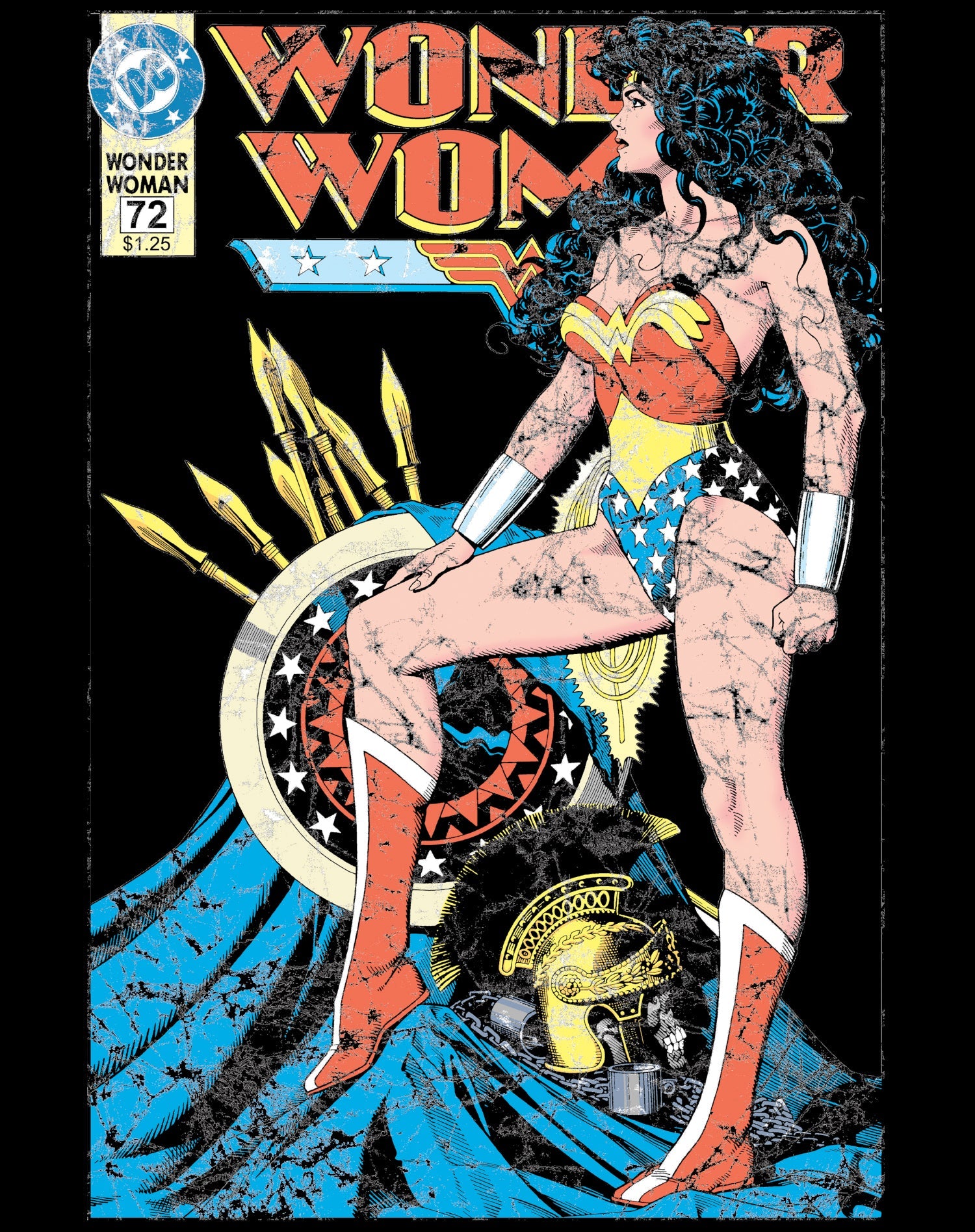 DC Comics Wonder Woman Cover WW55 Legs Official Varsity Jacket ()