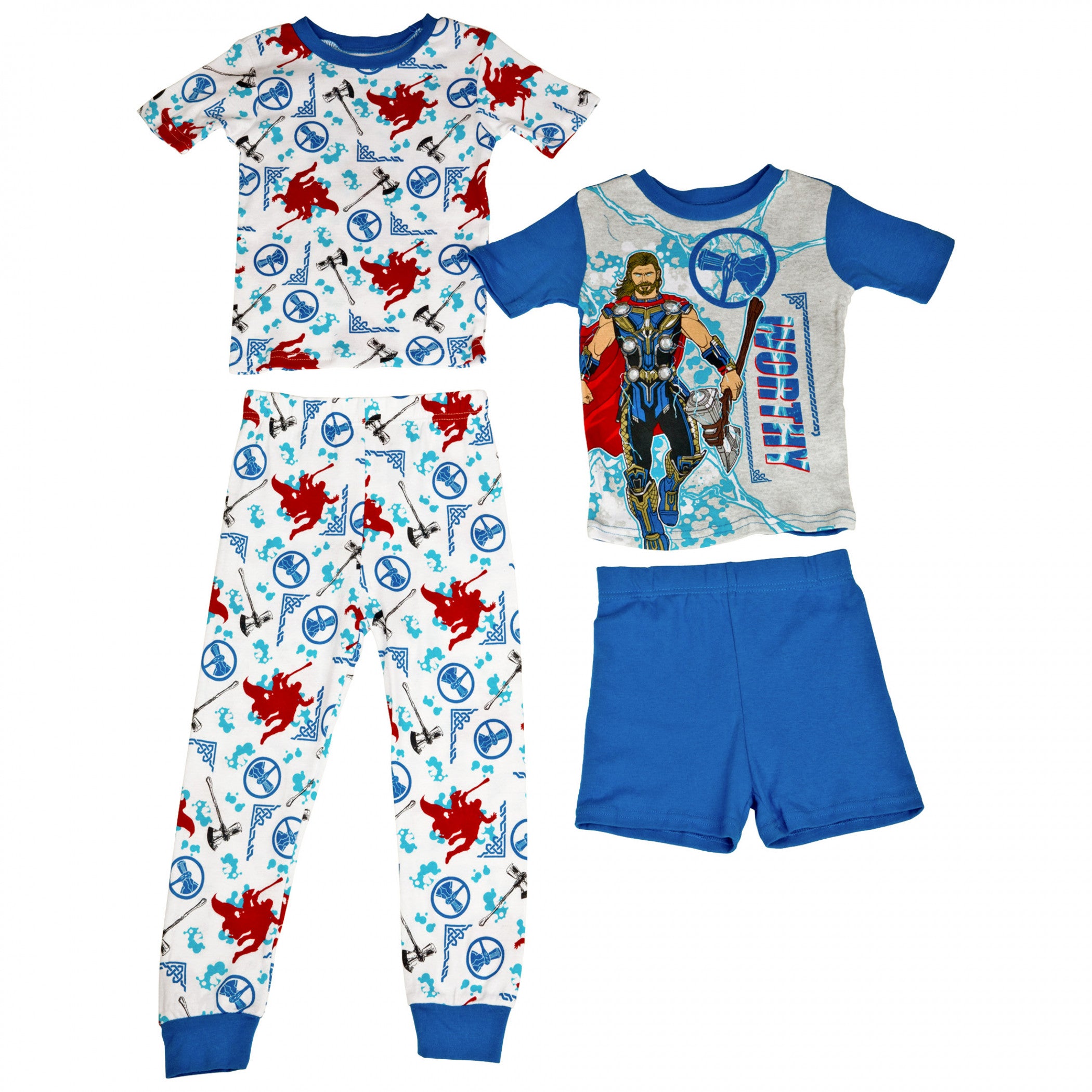 Thor 4-Piece Youth Shirts Shorts and Pants Set