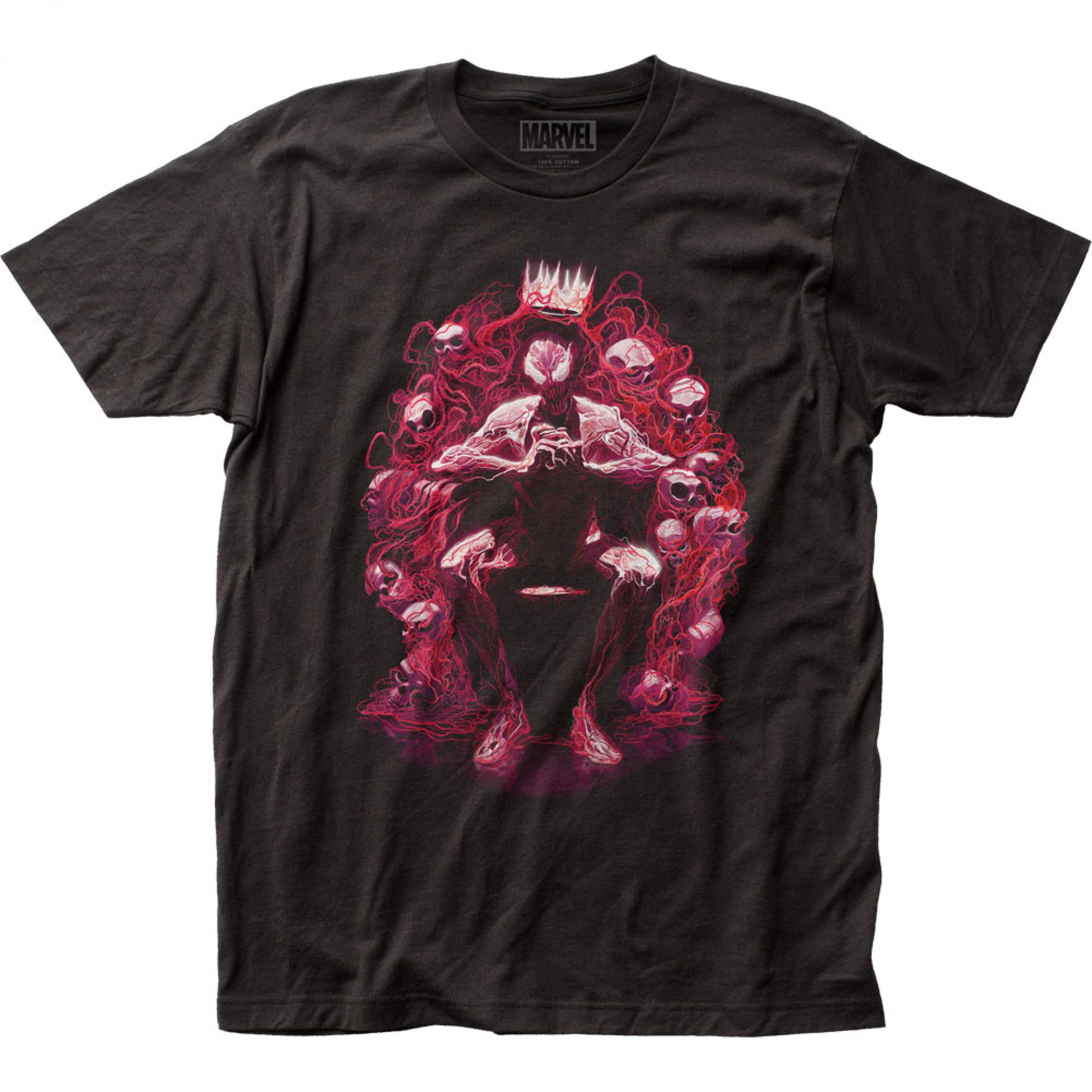 Marvel Comics Carnage on Throne of Skulls T-Shirt