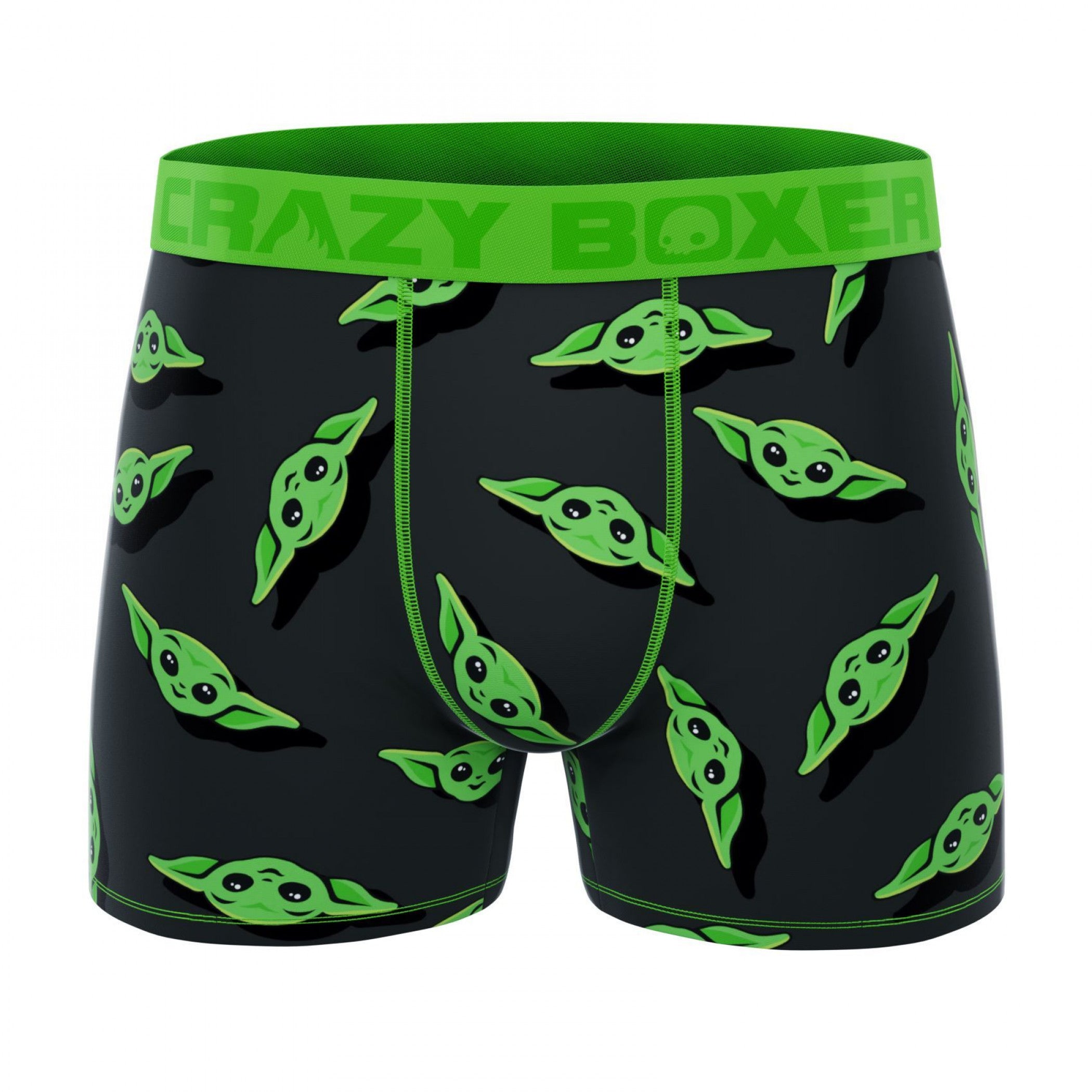 Crazy Boxer Star Wars The Mandalorian The Child Grogu Heads Men's Boxer Briefs