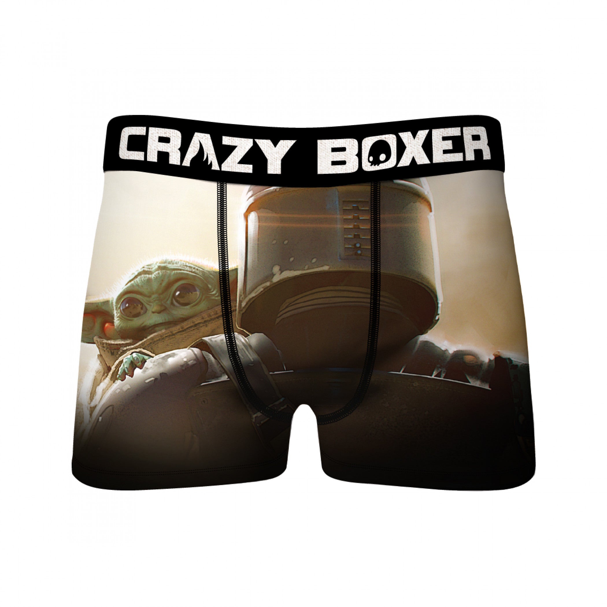 Star Wars The Child & Mandalorian Over The Shoulder Crazy Boxer Briefs