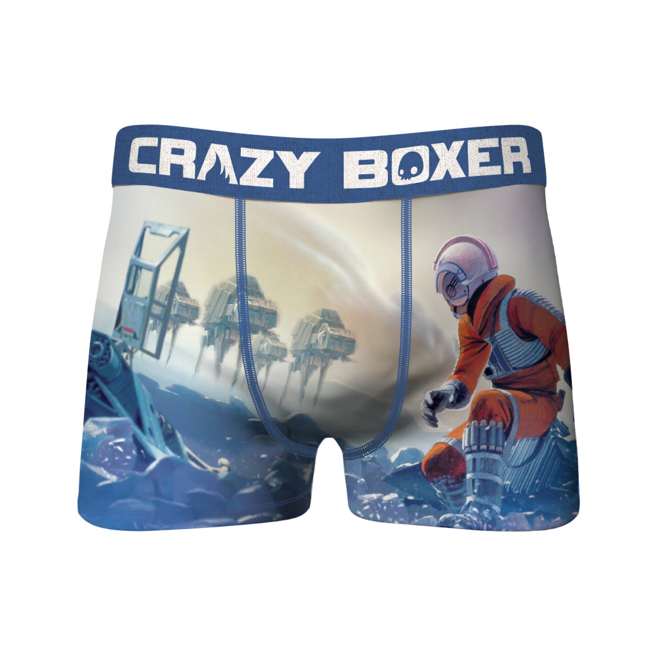 Star Wars Hoth Luke vs AT-AT Battle Scene Men's Crazy Boxer Briefs