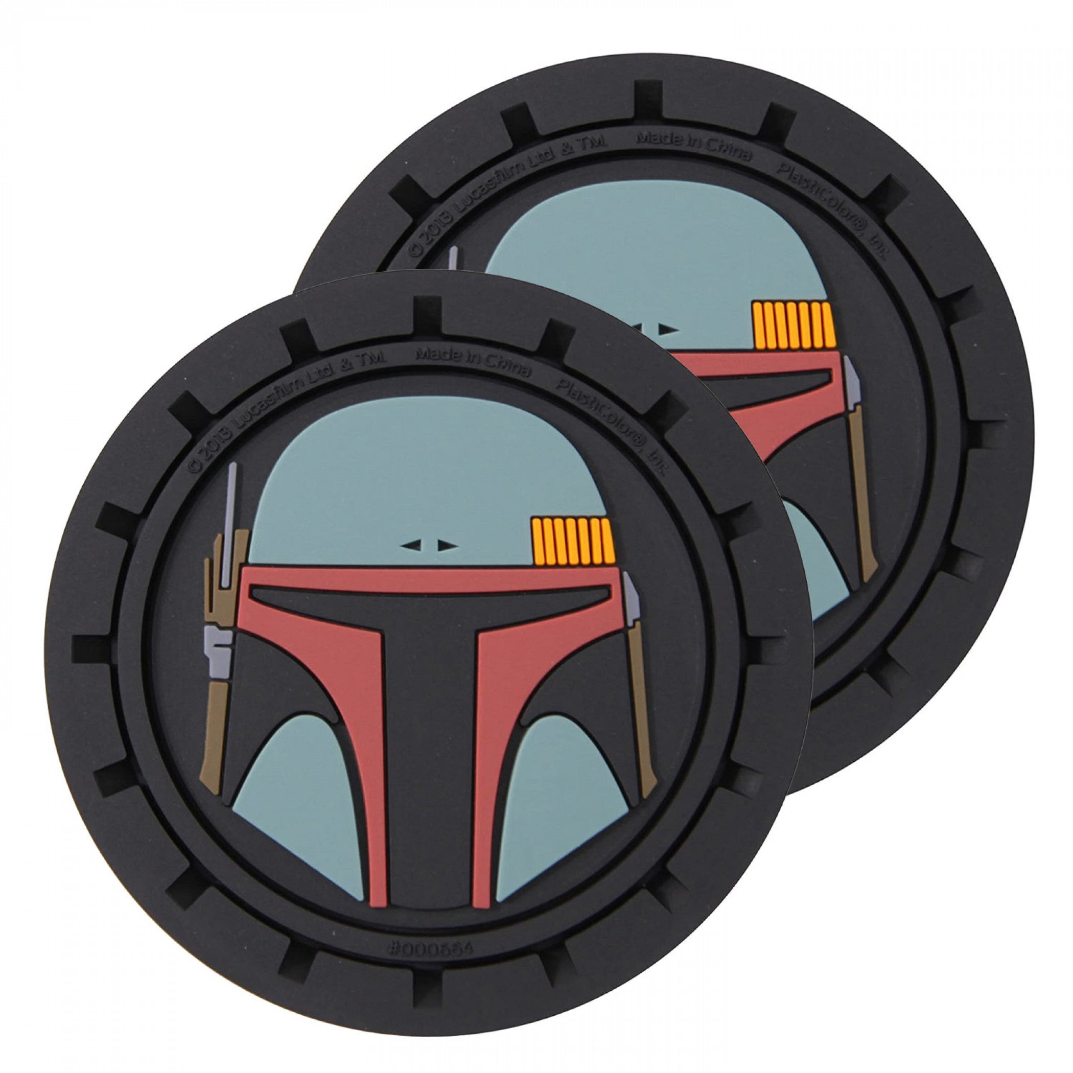 Star Wars Boba Fett Car Cup Holder Coaster 2-Pack