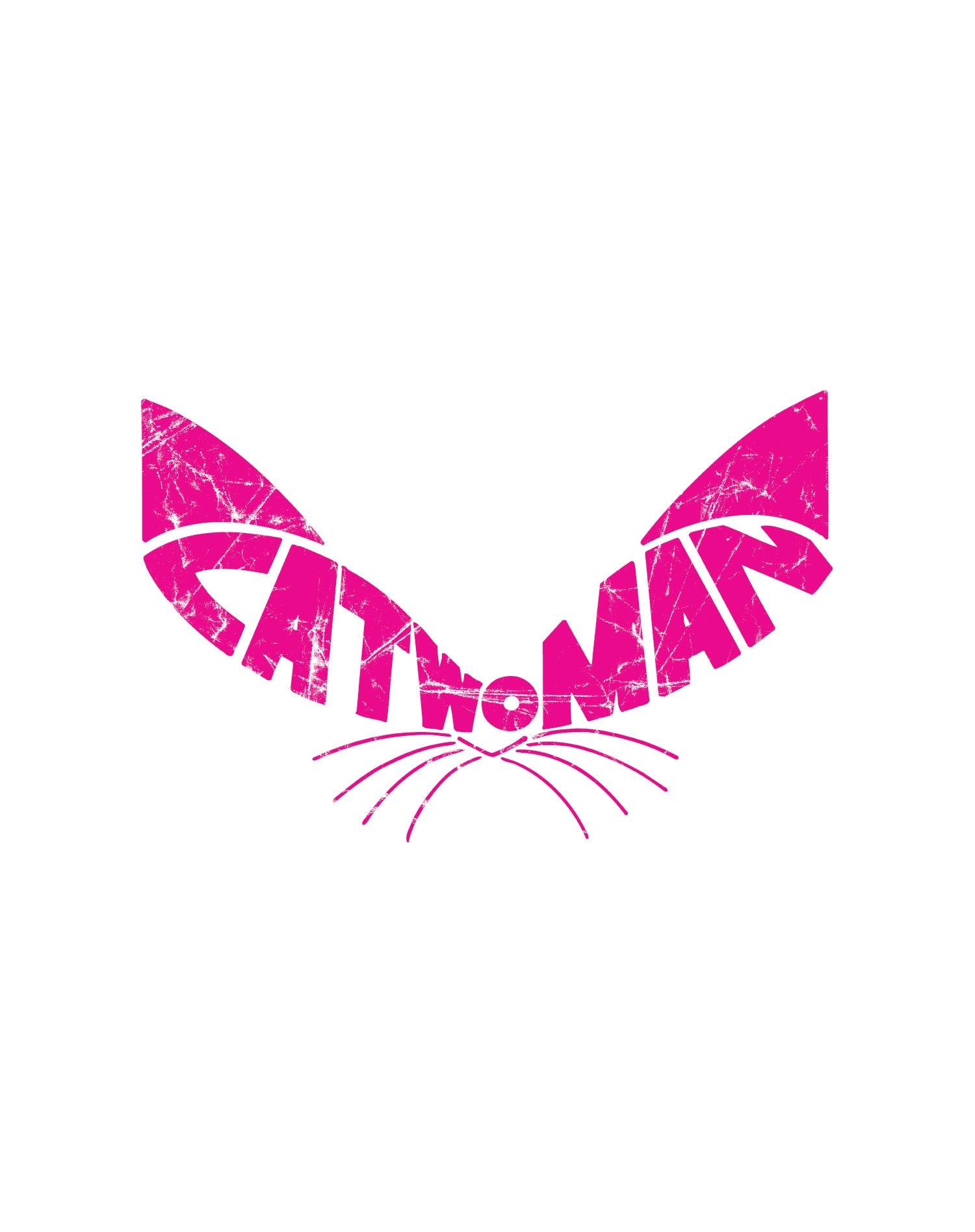 DC Comics Catwoman Logo Ears Dist Official Men's T-Shirt