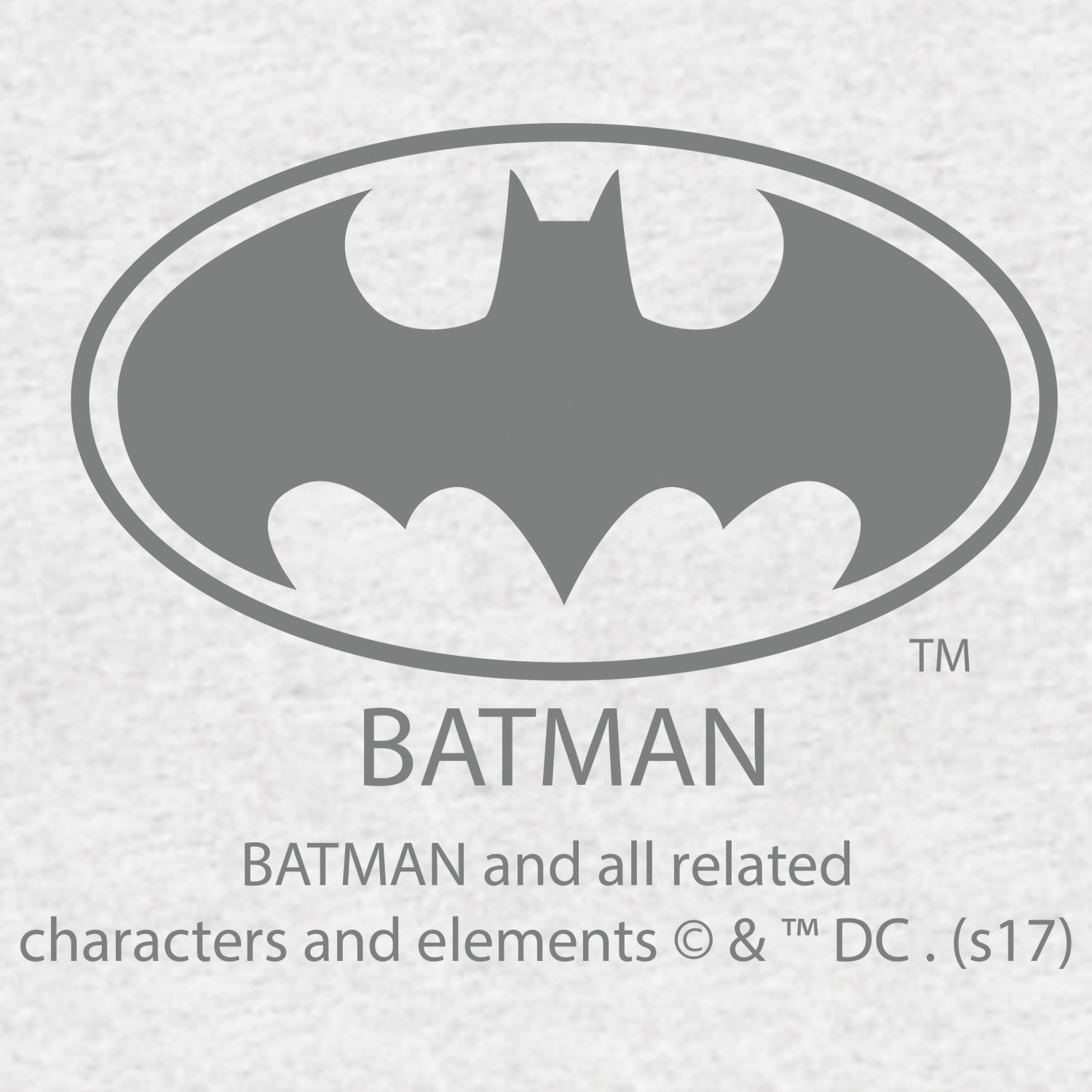 DC Comics Batman Logo Grey Official Kid's T-Shirt ()