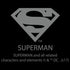 DC Comics Superman Logo Mural Official Women's T-shirt ()