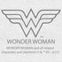 DC Comics Wonder Woman Logo Circle Distressed Official Women's T-shirt ()