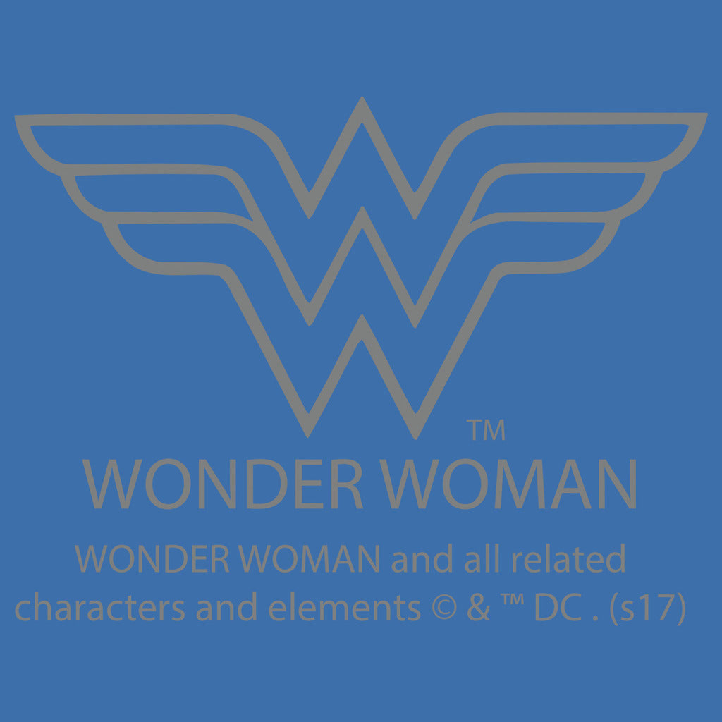 DC Comics Justice League Wonder Woman Xmas Pattern Tube Official Sweatshirt (Royal )