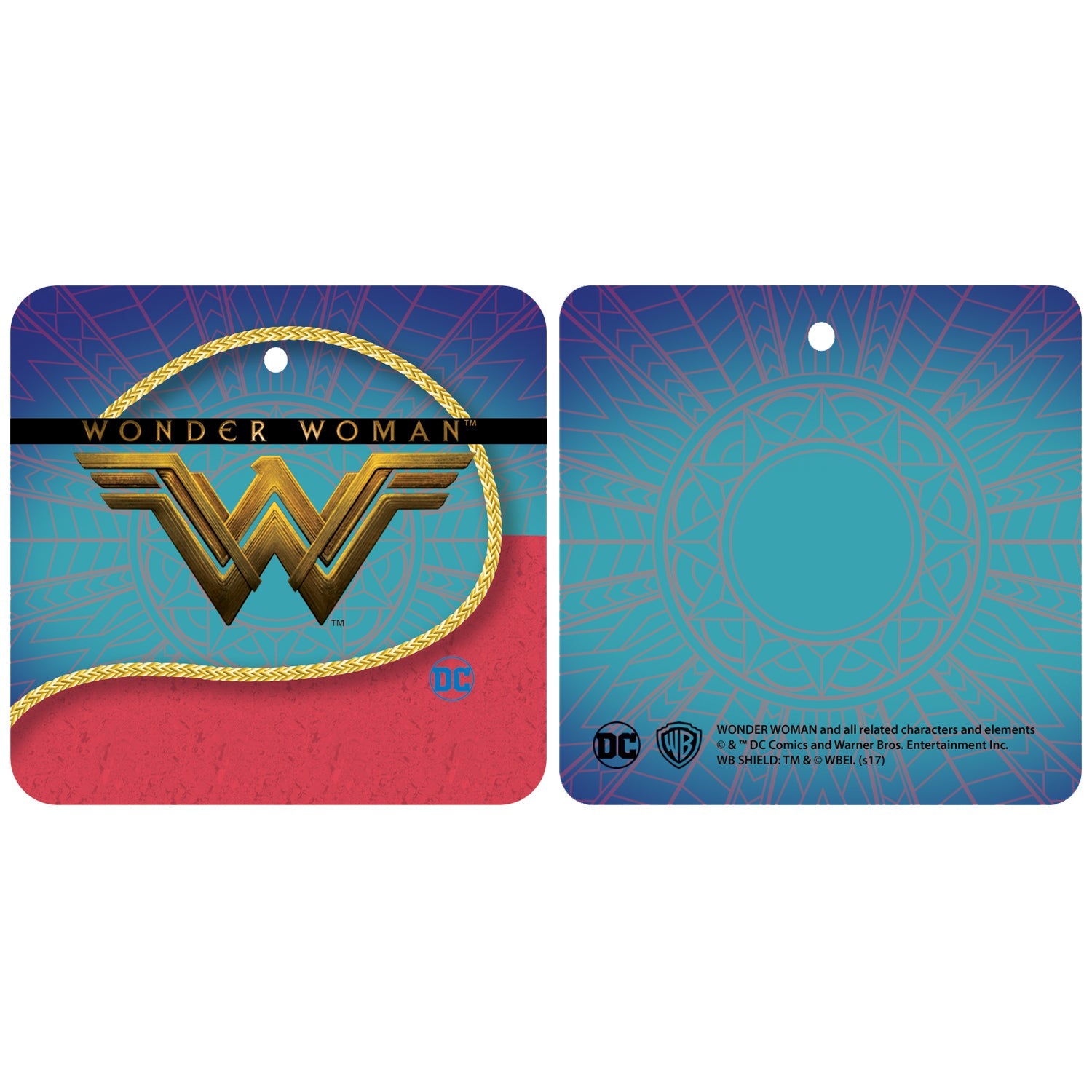 DC Wonder Woman Logo Watermark Official Women's Long Tank Dress ()