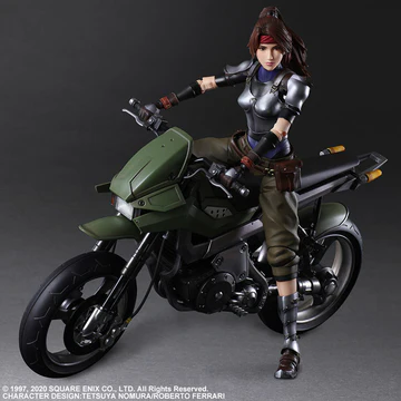 Final Fantasy VII Remake Jessie Rasberry Motorbike Set Play Arts Kai