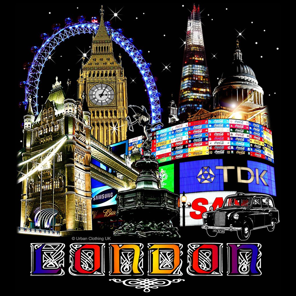UA London Calling Fine Art Men's T-shirt ()