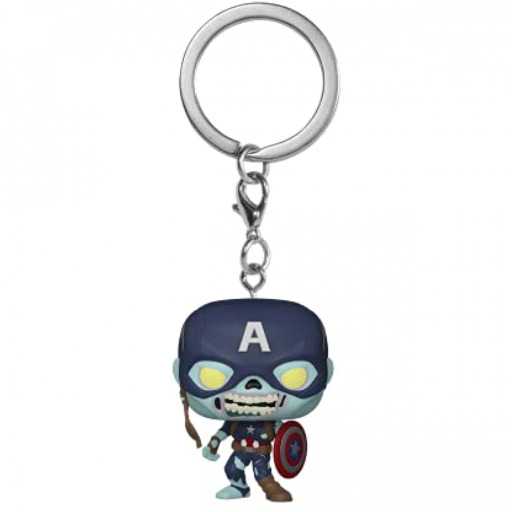 Marvel What If...? Series Zombie Captain America Funko Pop Keychain