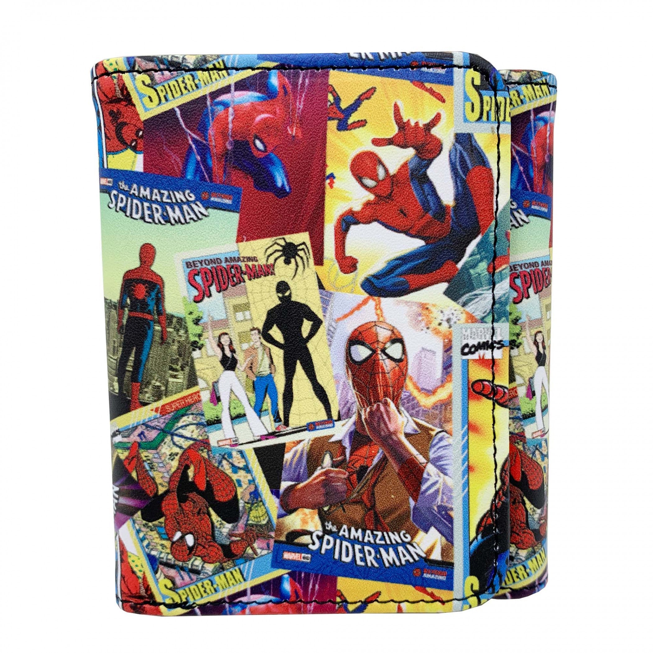 Spider-Man Comic Cover Collage Trifold Wallet