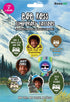 Bob Ross Temporary Tattoos 2 Sets of 8 Tattoos