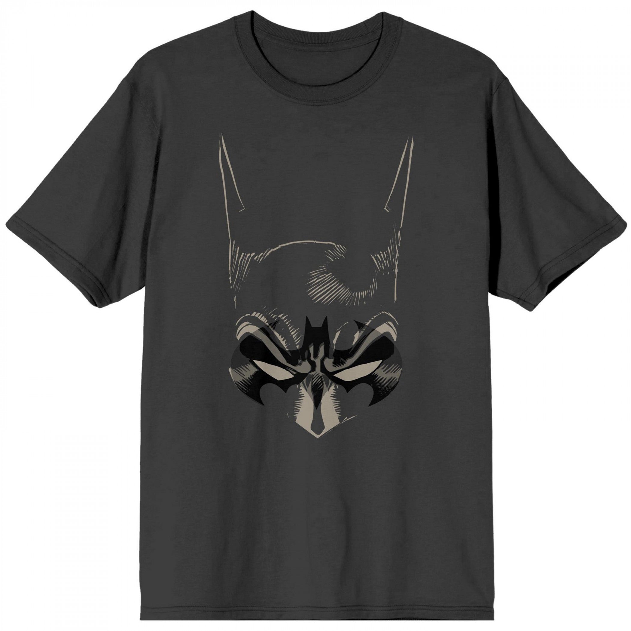 Batman Mask and Logo Sketch T-Shirt