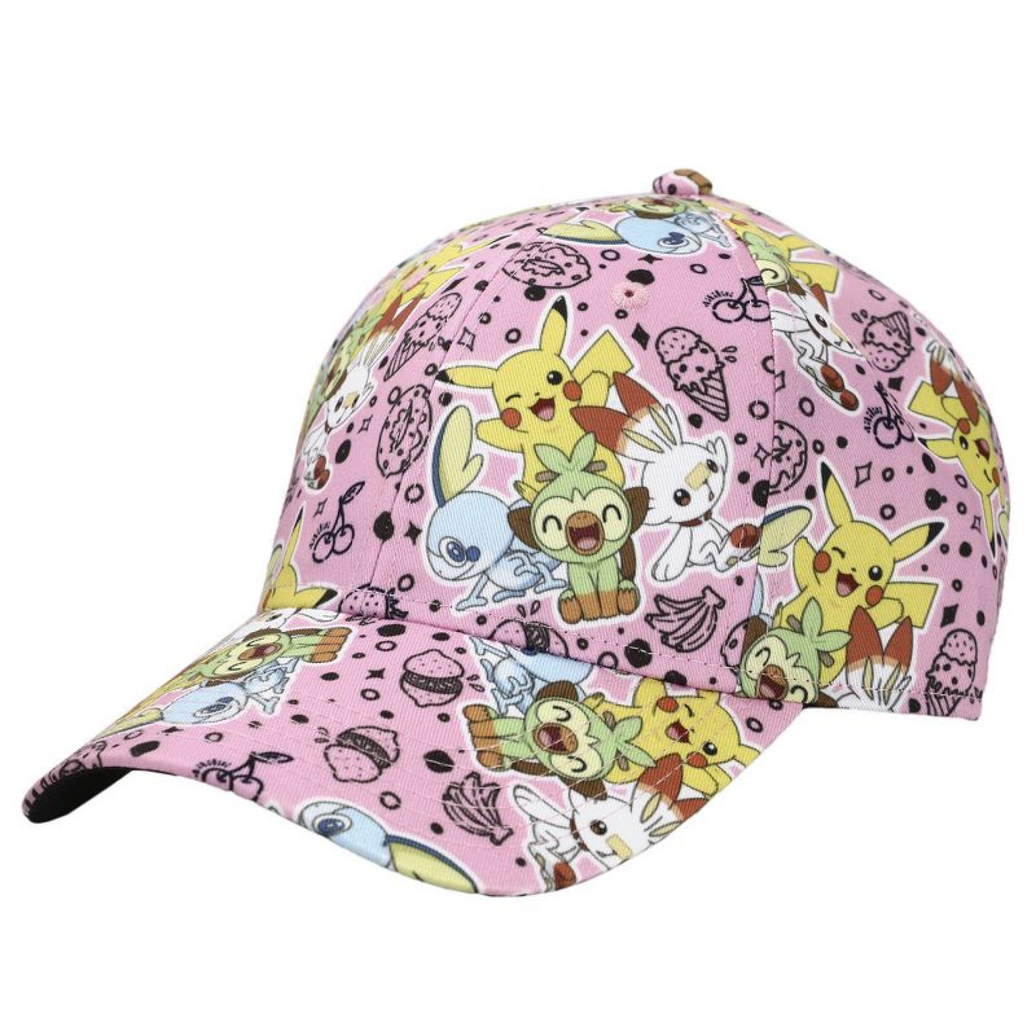 Pokemon Sweets Time Pre-Curved Bill Snapback Hat