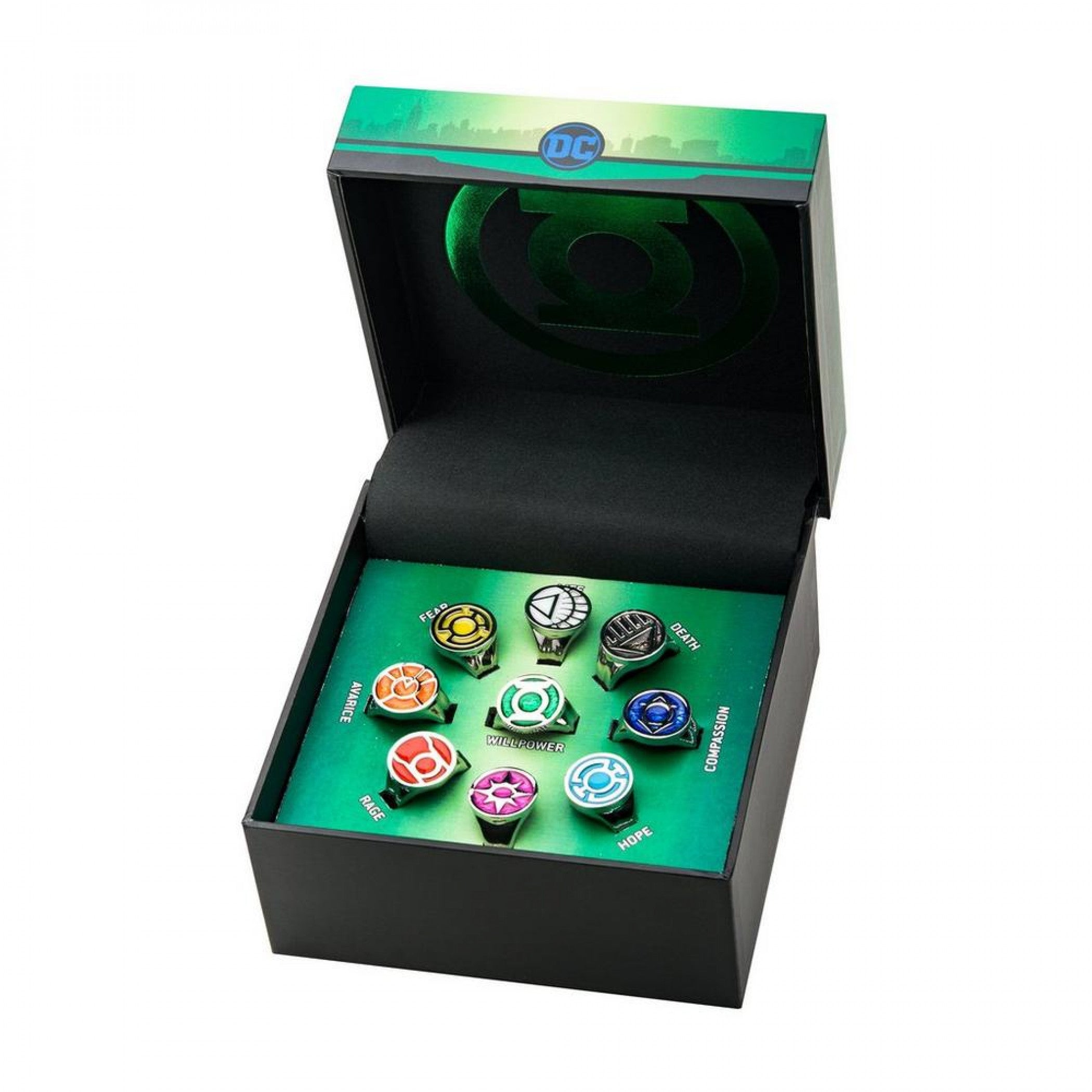 Green Lantern Collector All Lantern Corps Ring Set