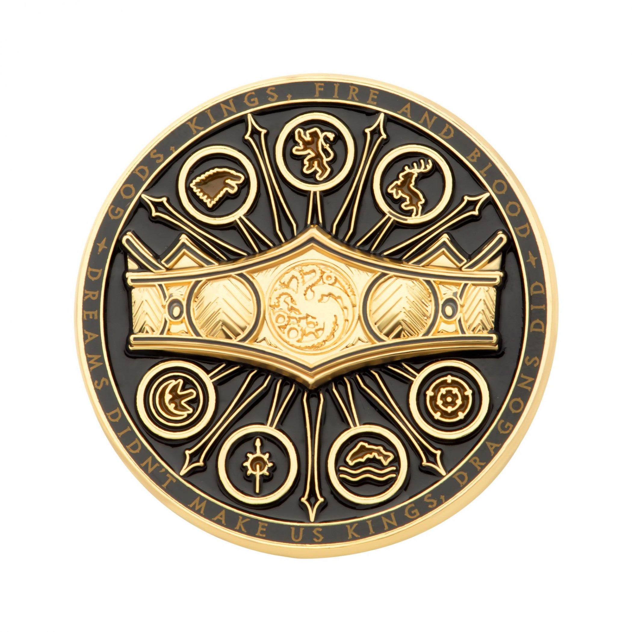 House of The Dragon Golden Crown Pin