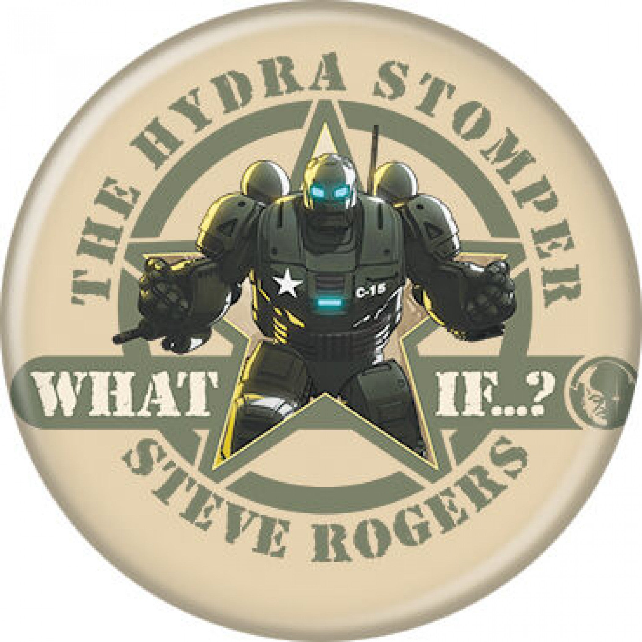 Marvel Studios What If...? Series Hydra Stomper Steve Rogers Button